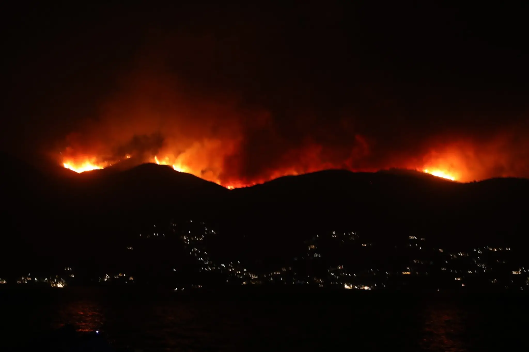 Požiar na Korfu