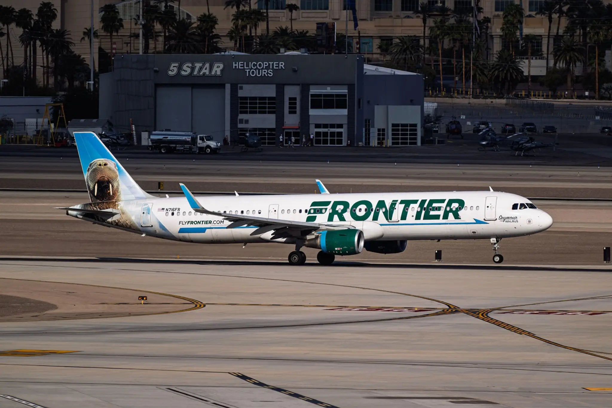Airbus A321, spoločnosti Frontier Airline, ilustračná snímka.