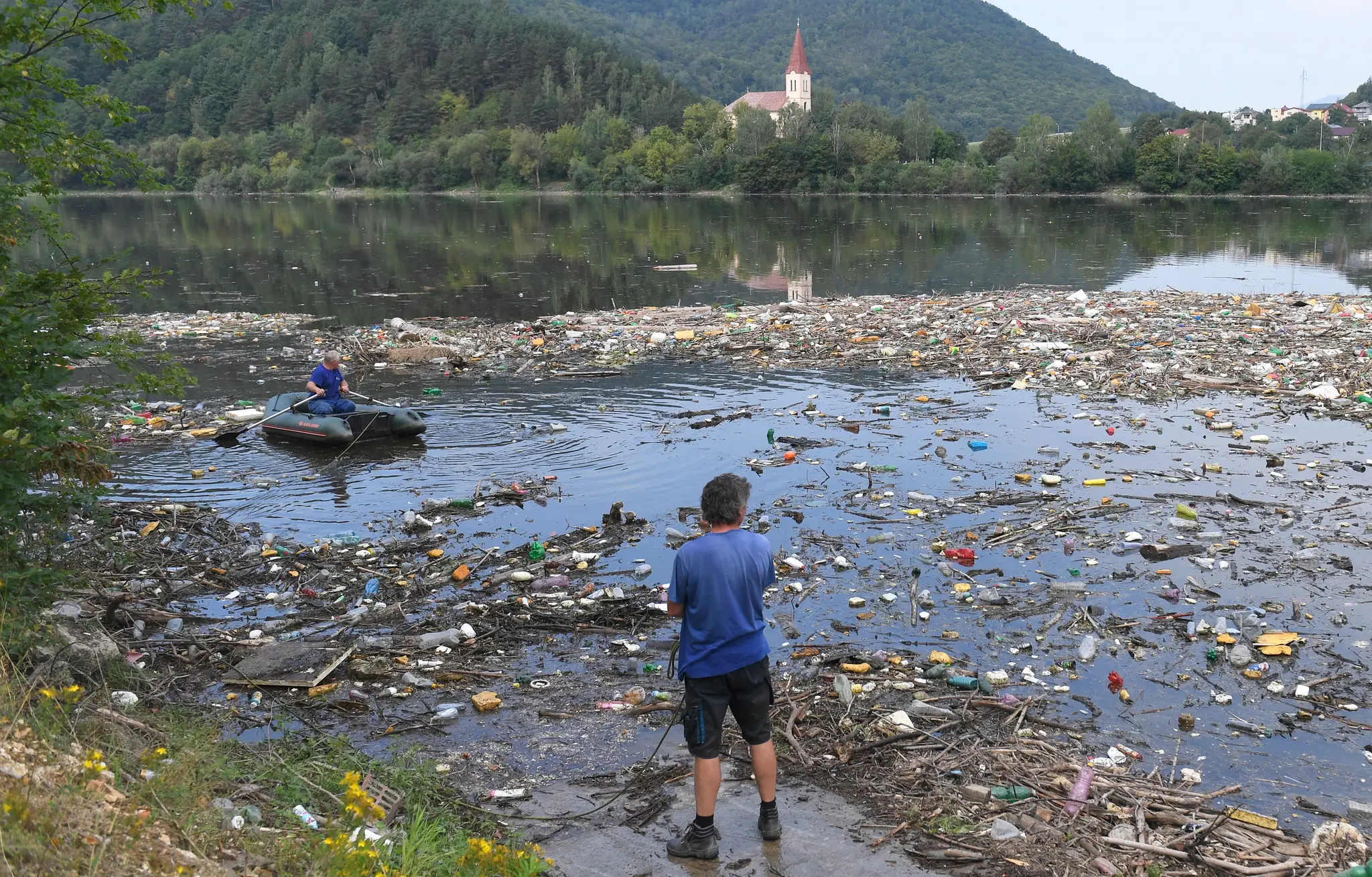 Odpadky v Ružíne.