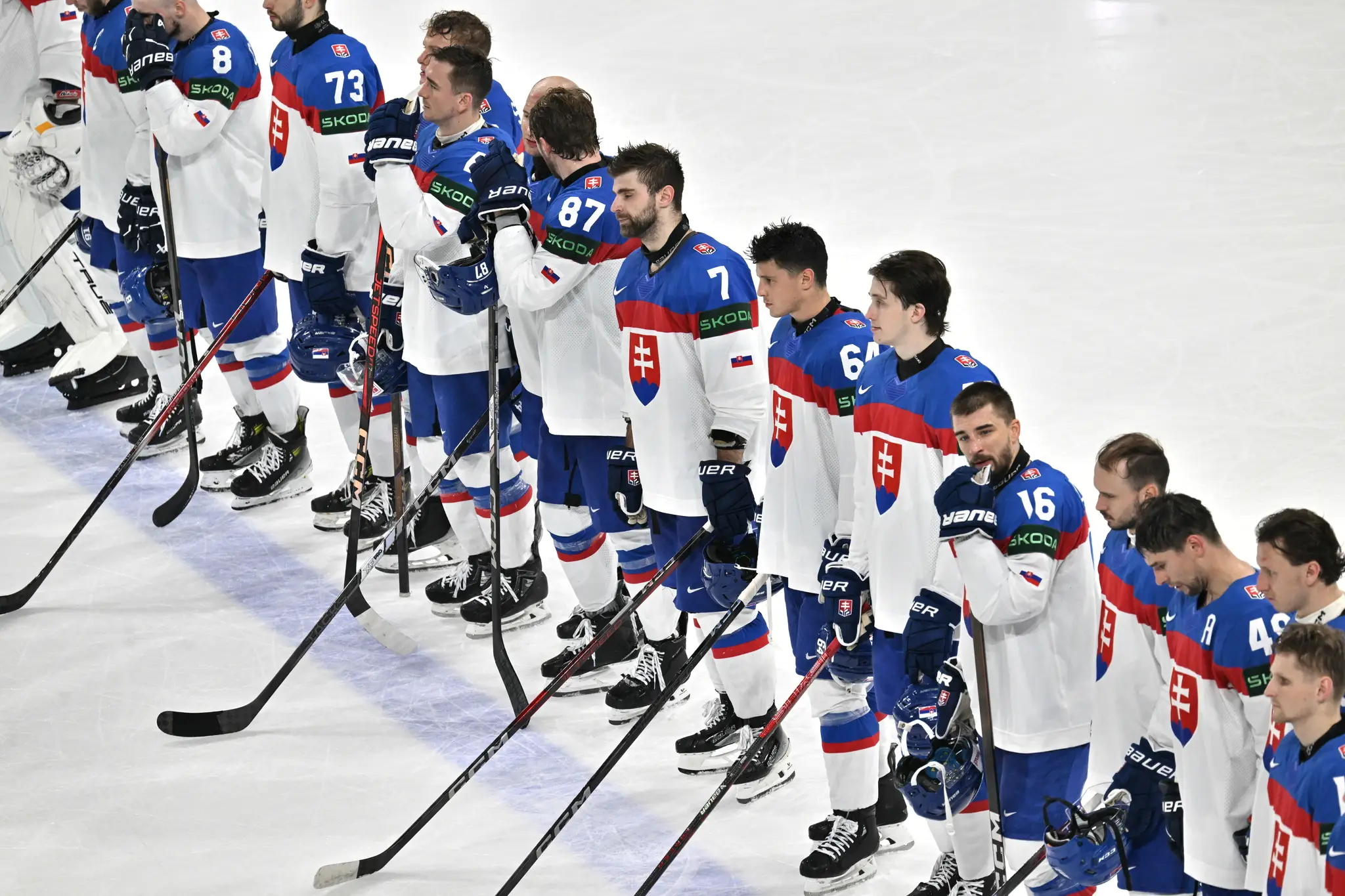 Sklamaní slovenskí hokejisti