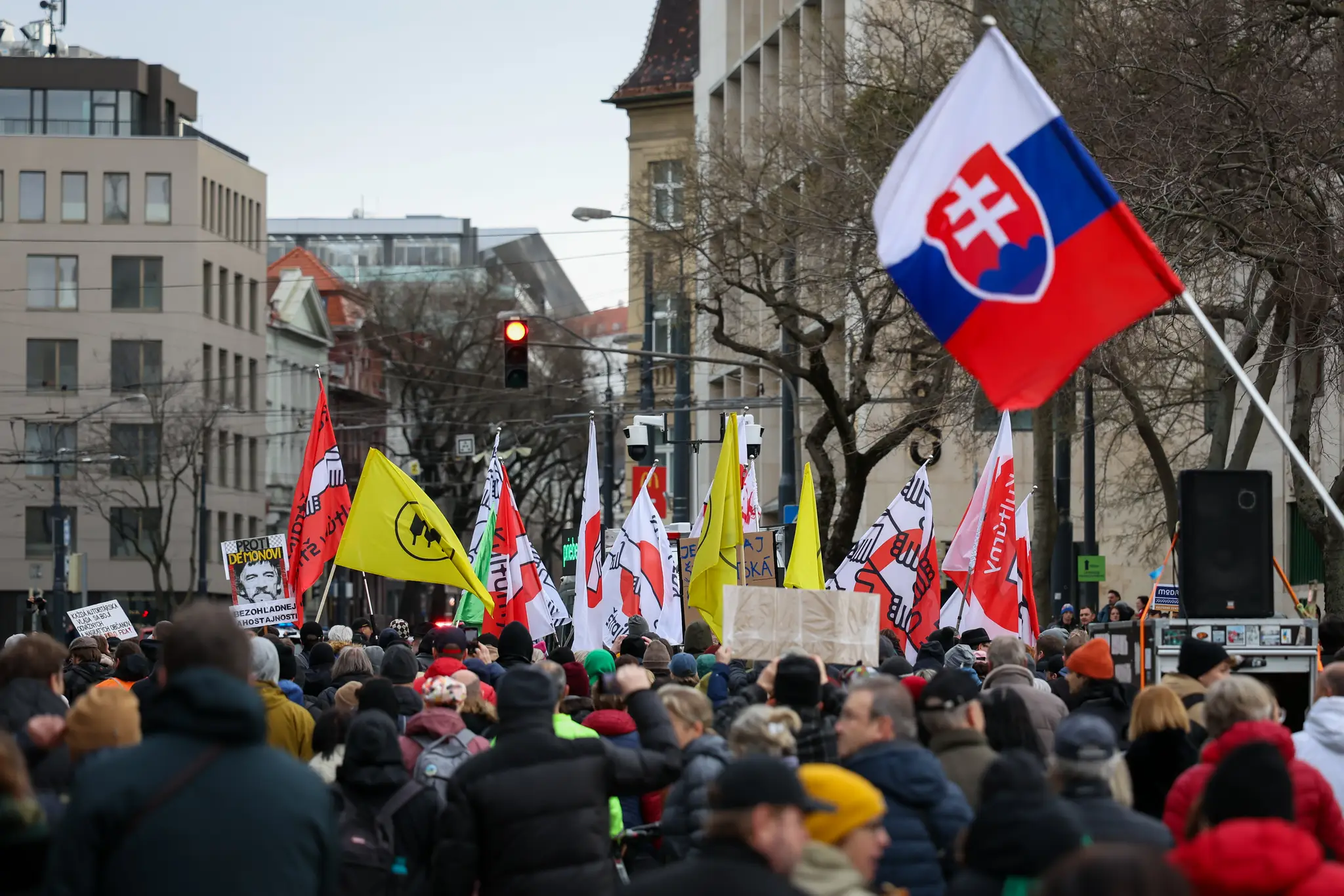 Protestný pochod kultúrnej obce.