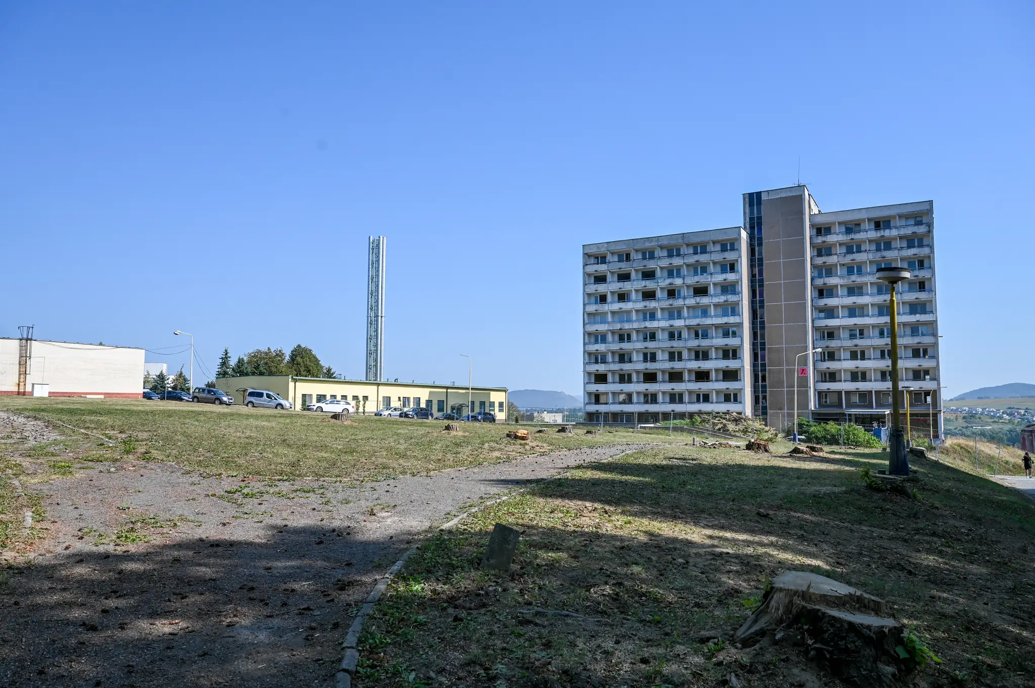 Stavba vojenskej nemocnice v Prešove.