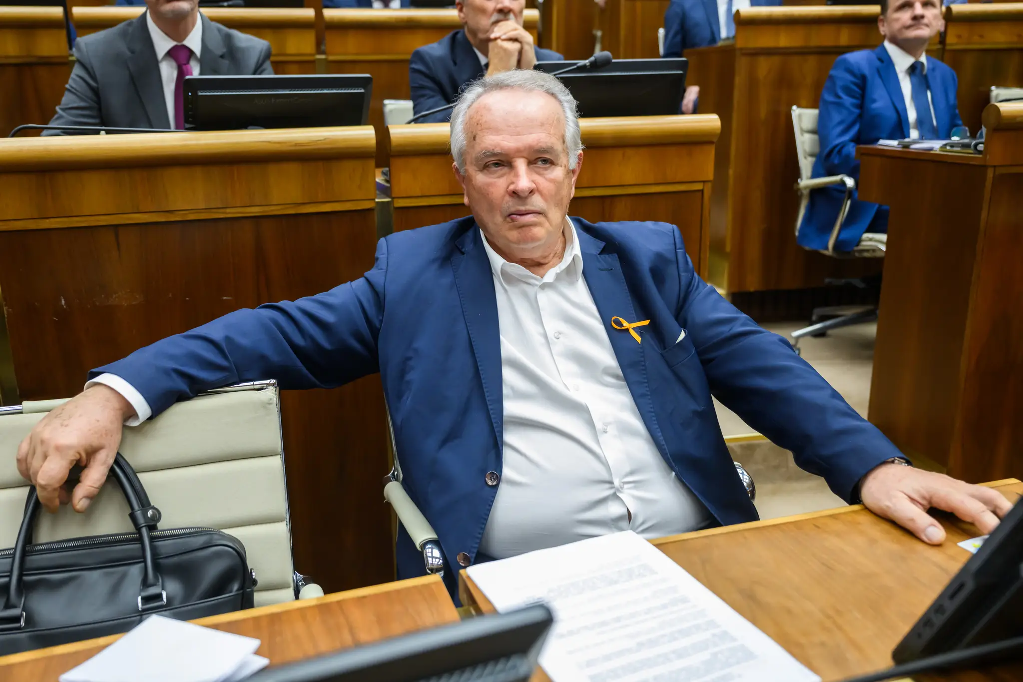 Miroslav Rafačovský v parlamente.