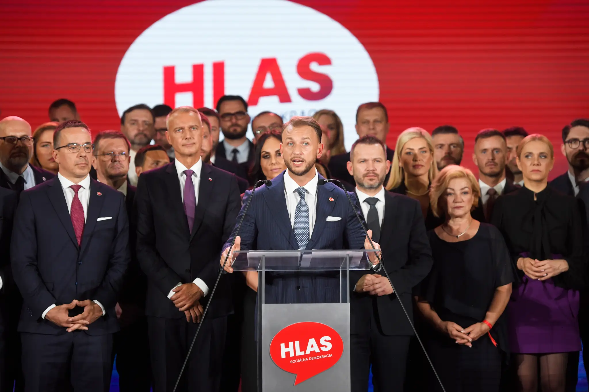 Na snímke novozvolený predseda strany Hlas-SD Matúš Šutaj Eštok