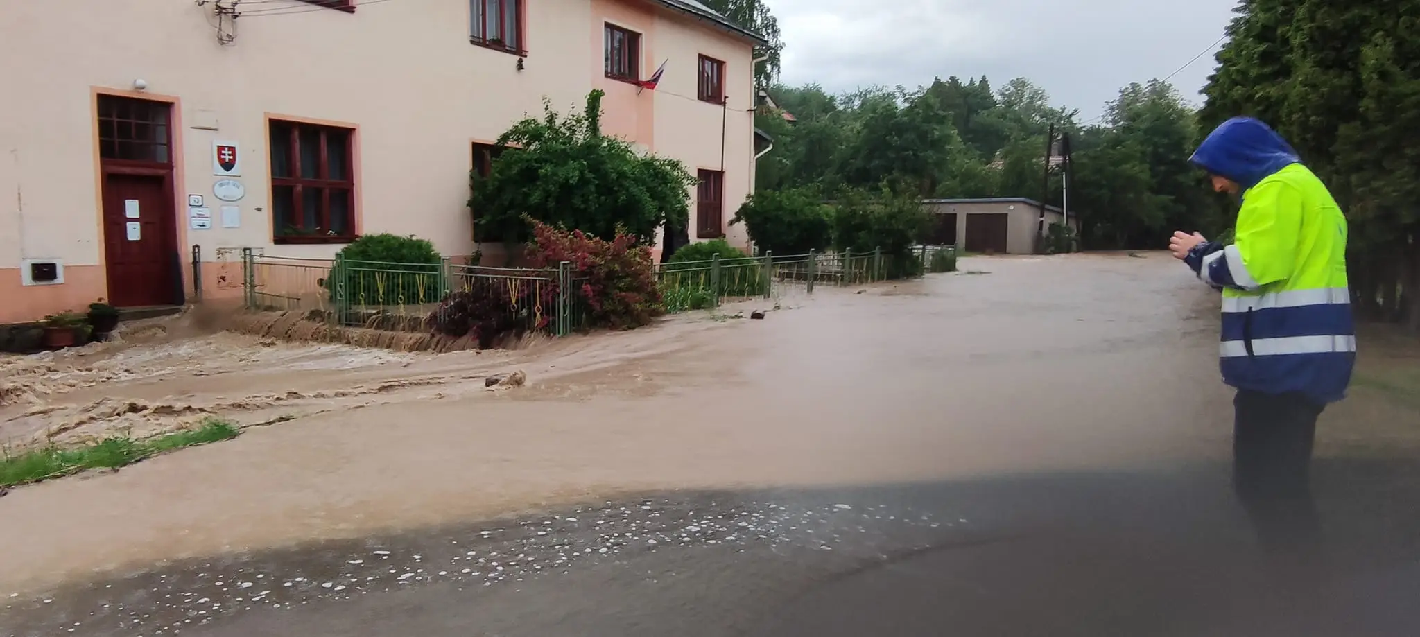 Zaplavená obec Beluj