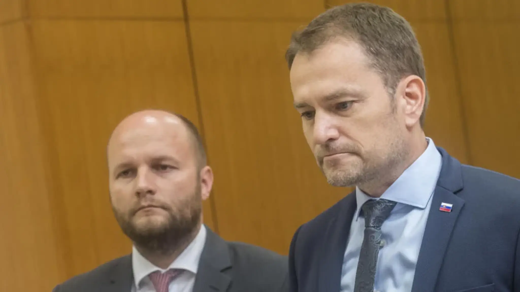 Na snímke je Jaroslav Naď a Igor Matovič