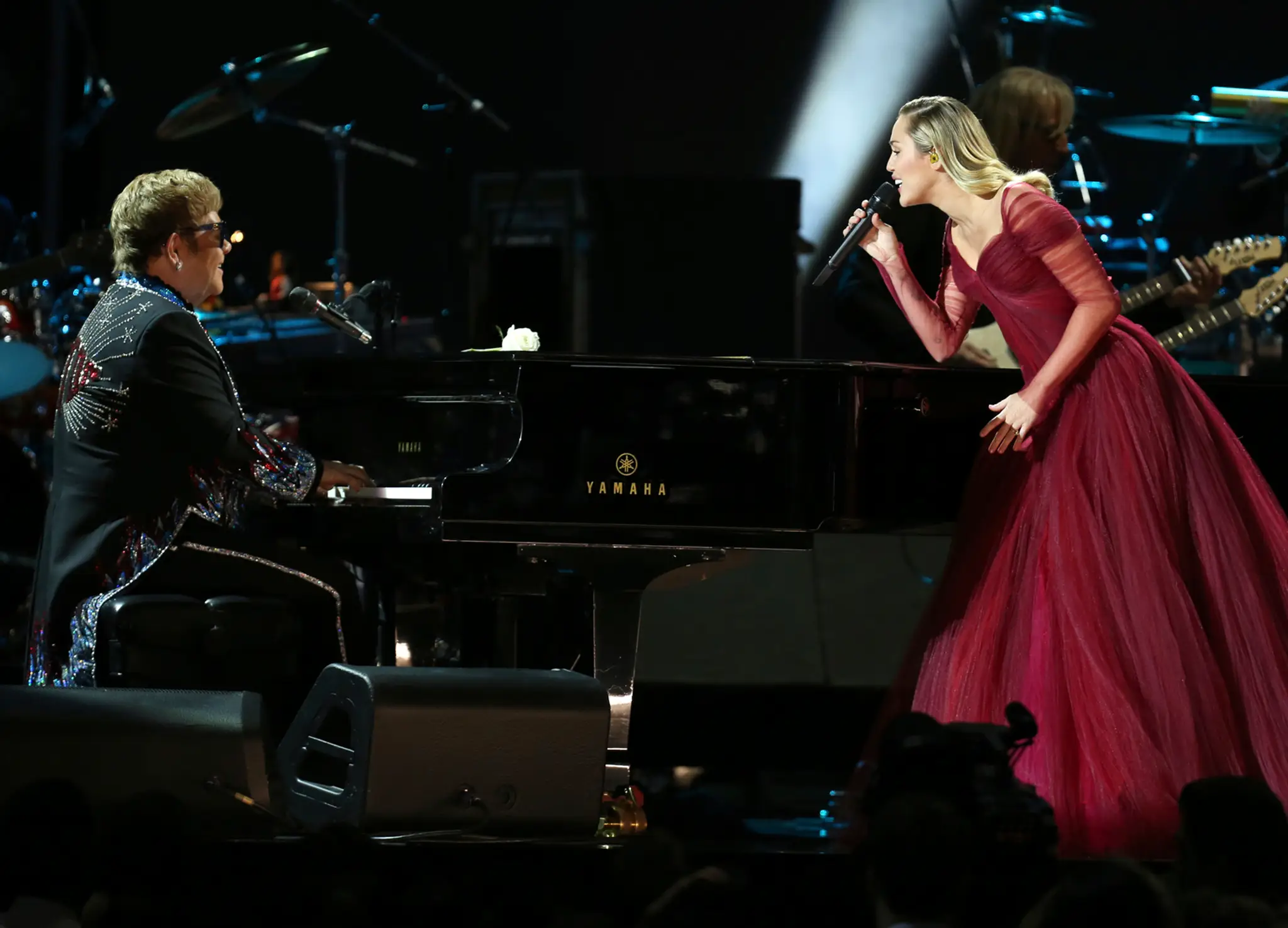 Miley Cyrus a Elton John