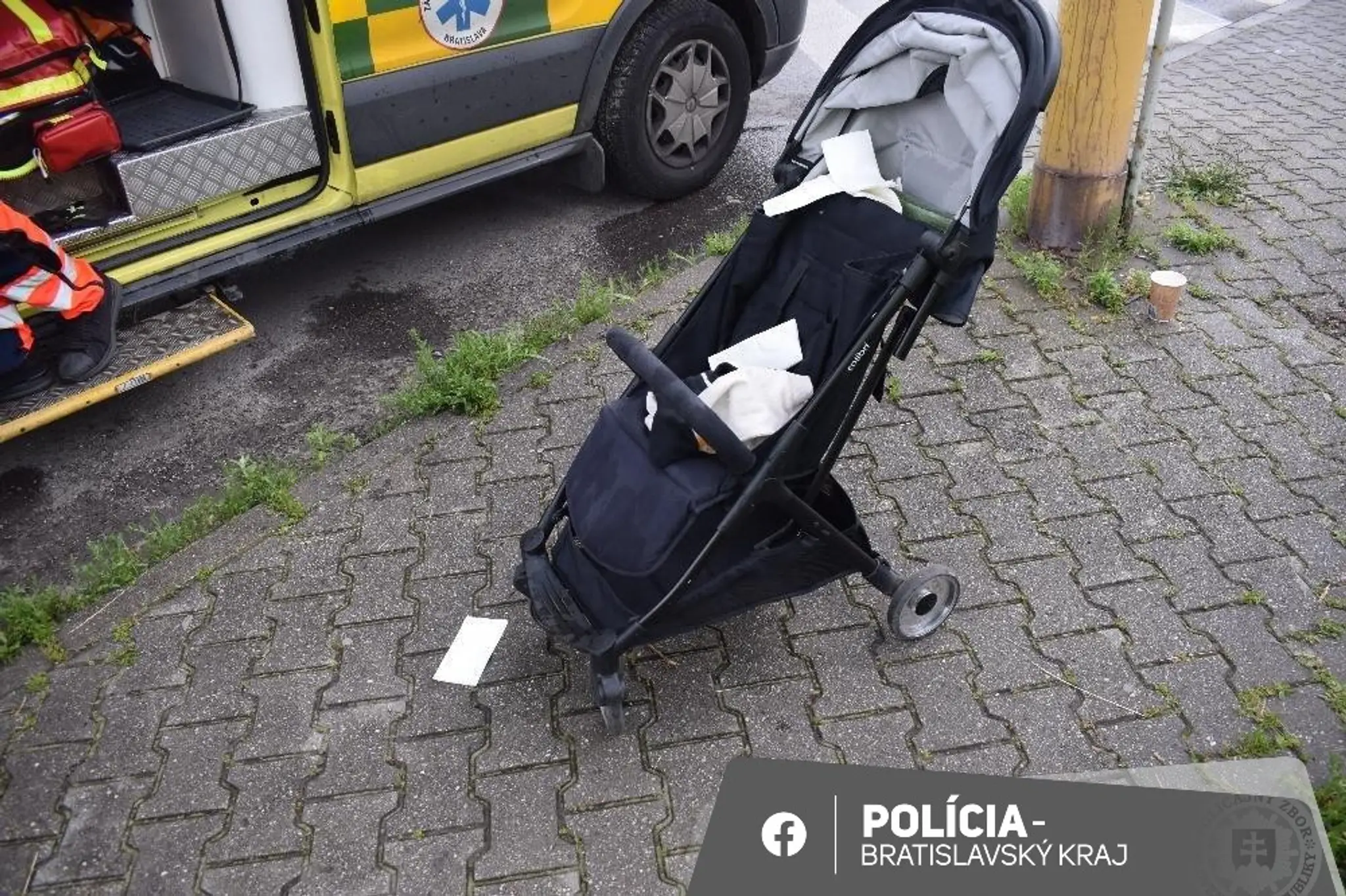 Kočík po zrážke s autom