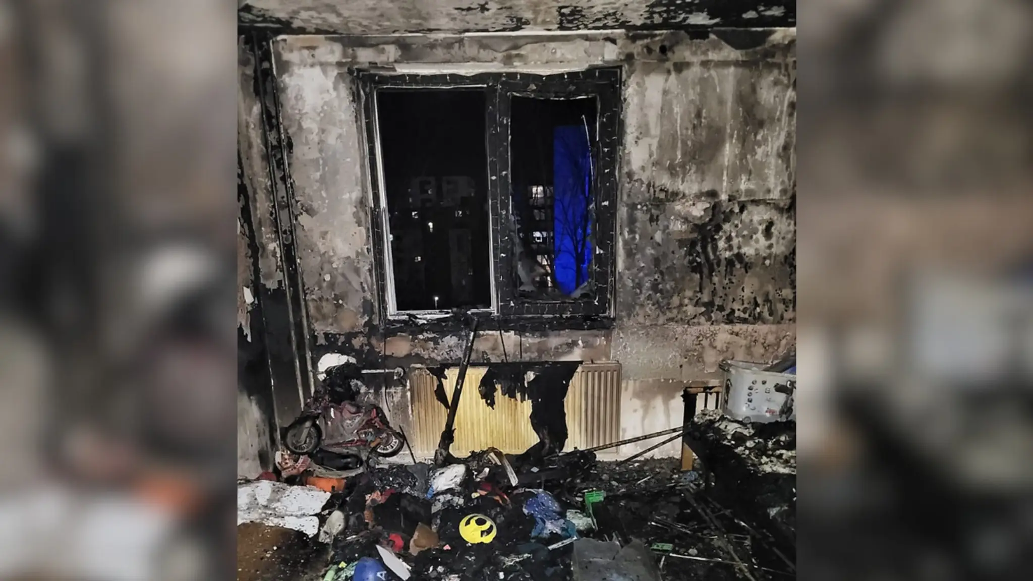 Požiar bytu v Hlohovci