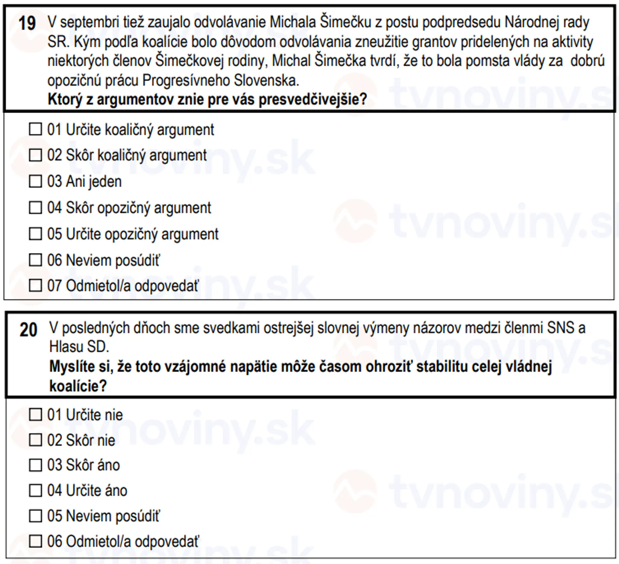 Otázky, ktoré sa pýta Štatistický úrad SR