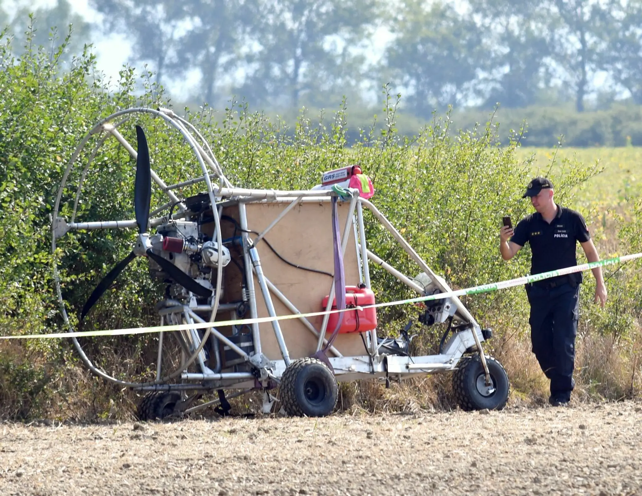 Lietajúci stroj, na ktorom Ukrajinec prekročil hranice.