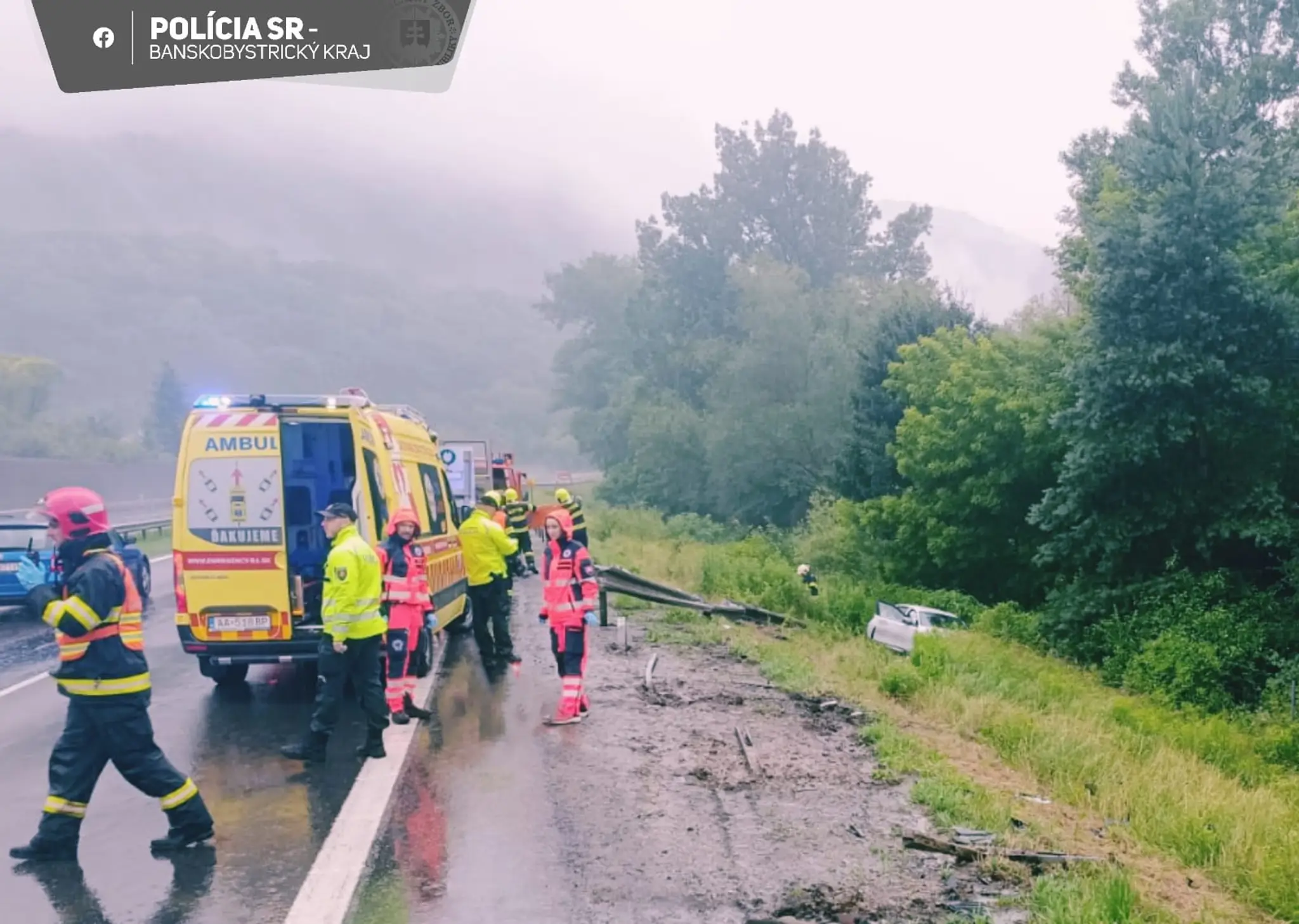 Tragická nehoda pri Hronskej Breznici.