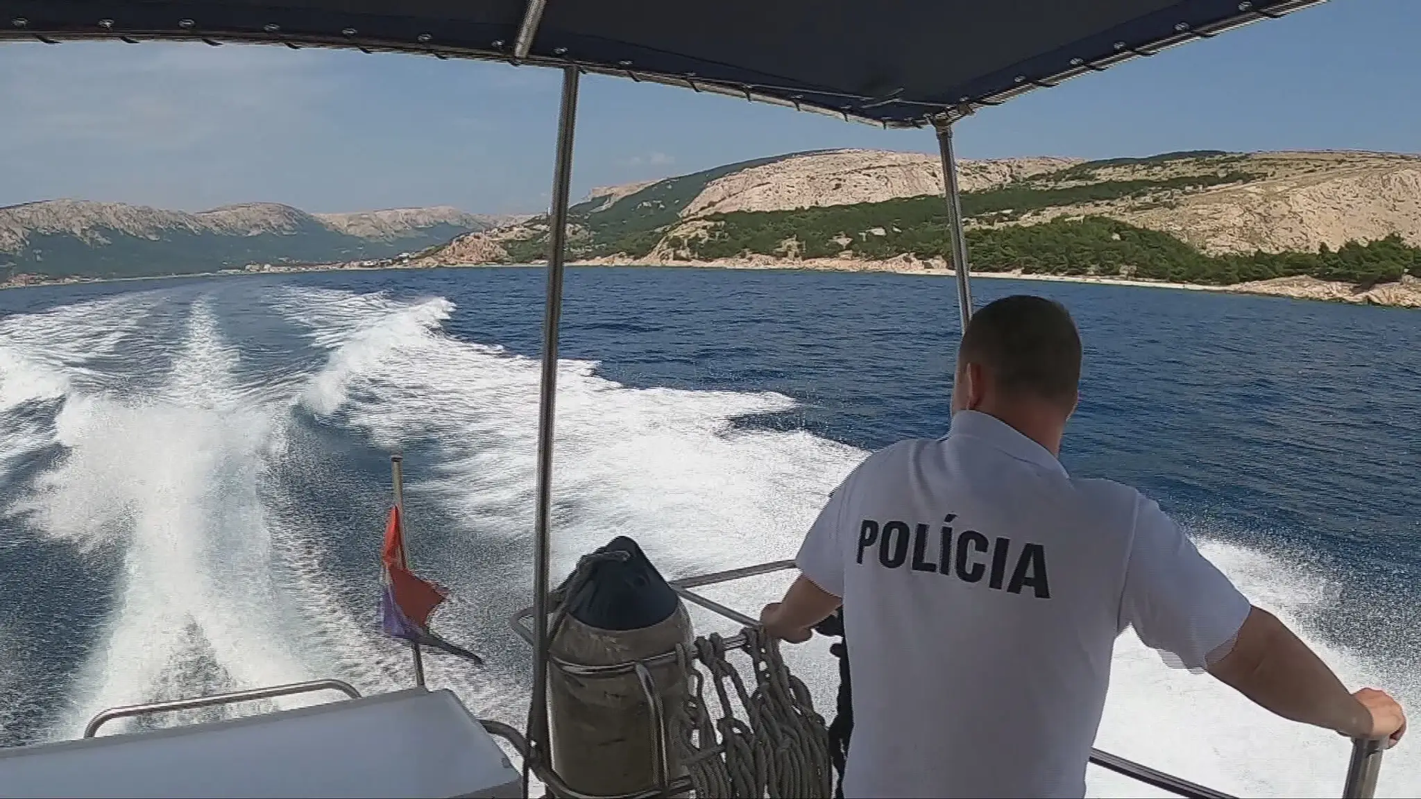 Slovenskí policajti v Chorvátsku.