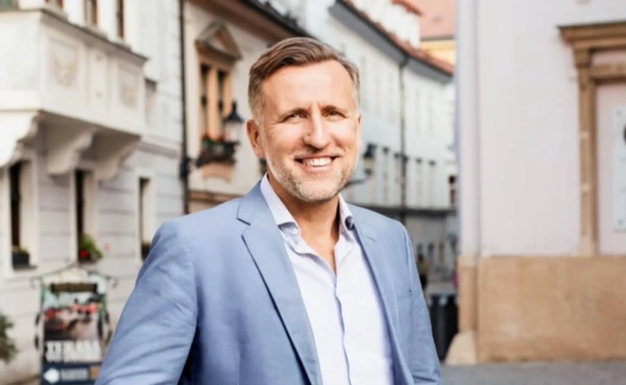 Na snímke Martin Winkler, ktorý ohlásil kandidatúru na primátora Bratislavy.