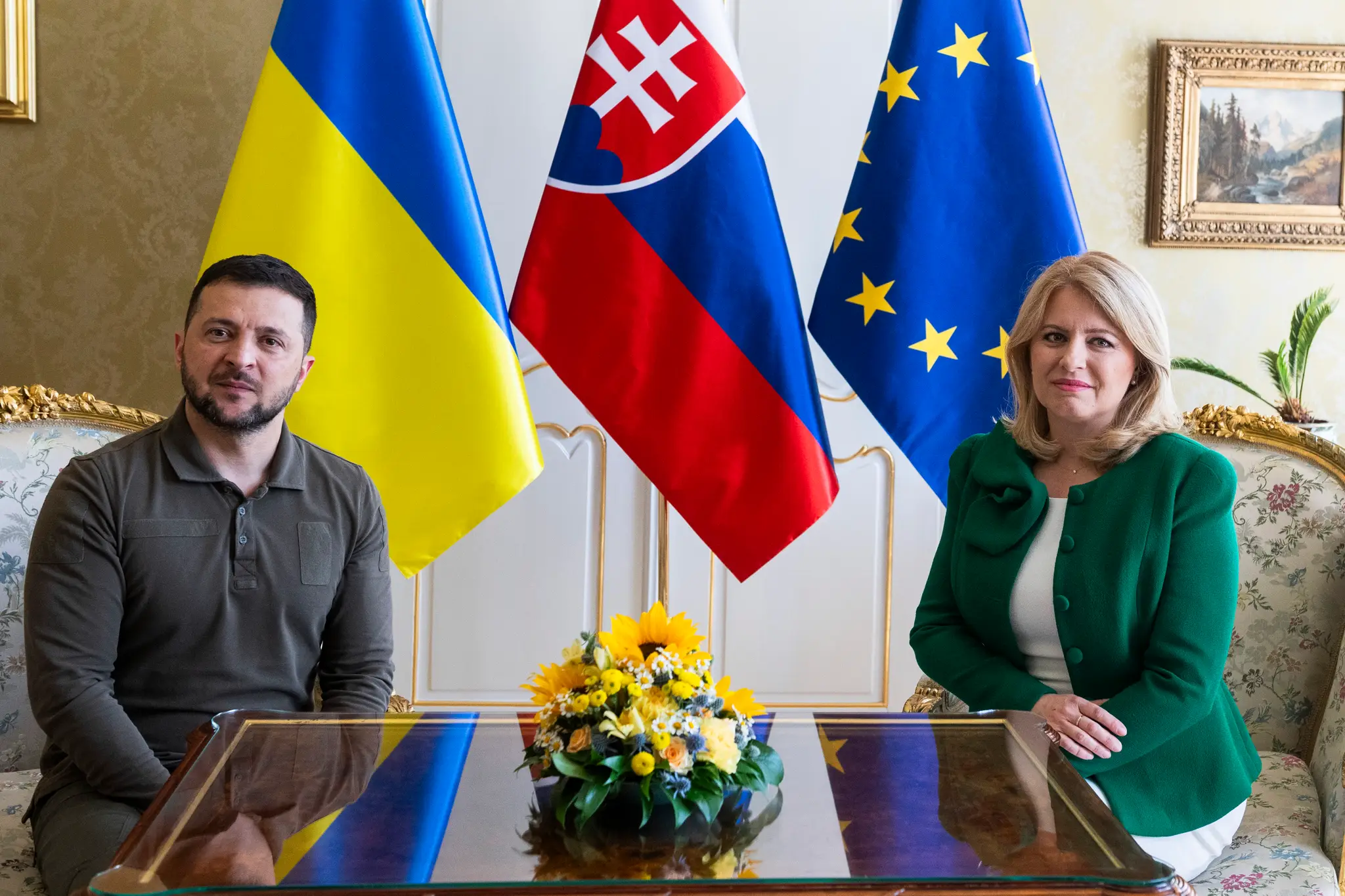 Zelenskyj v Prezidentskom paláci