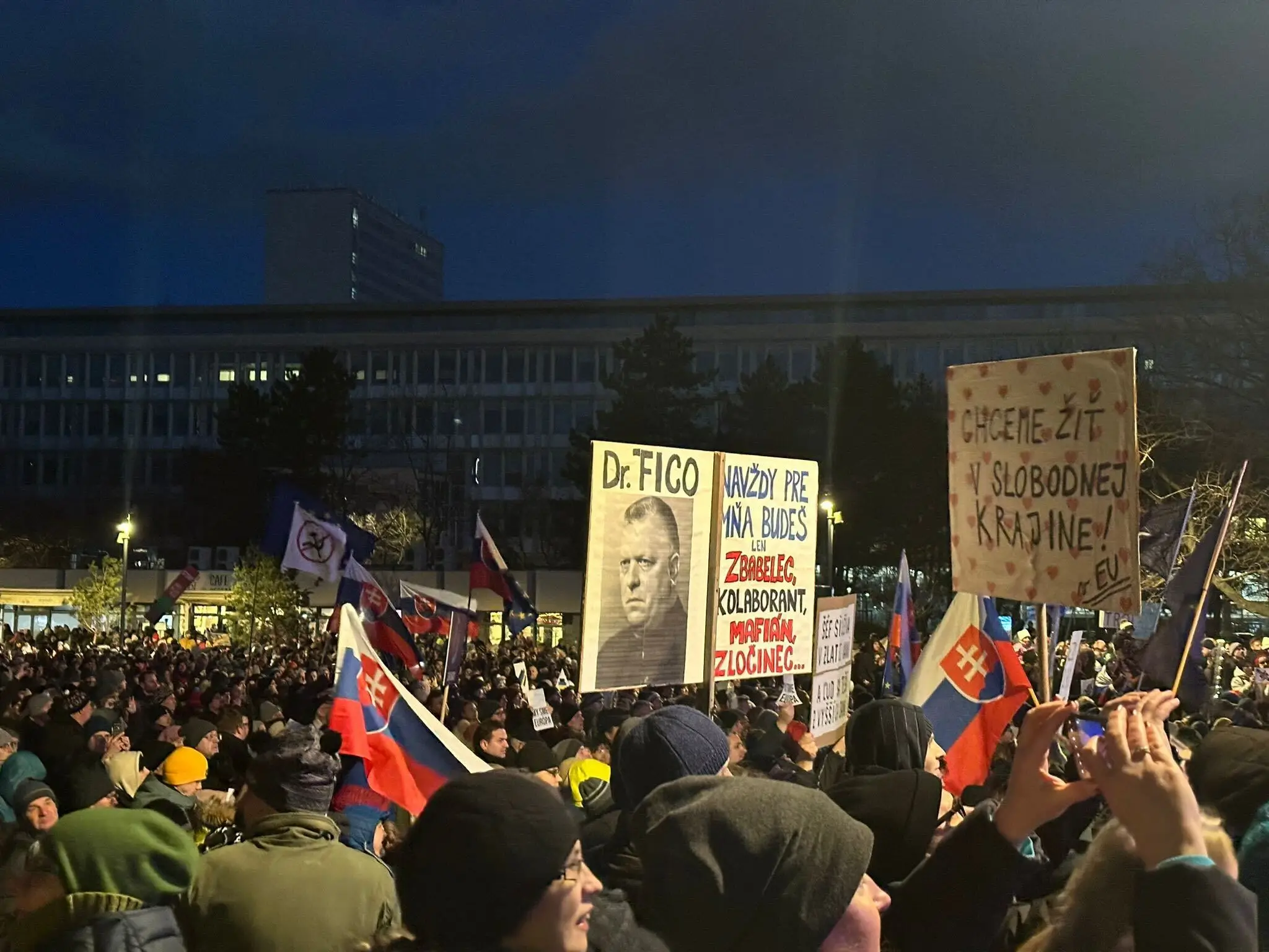Protestné zhromaždenie v Bratislave