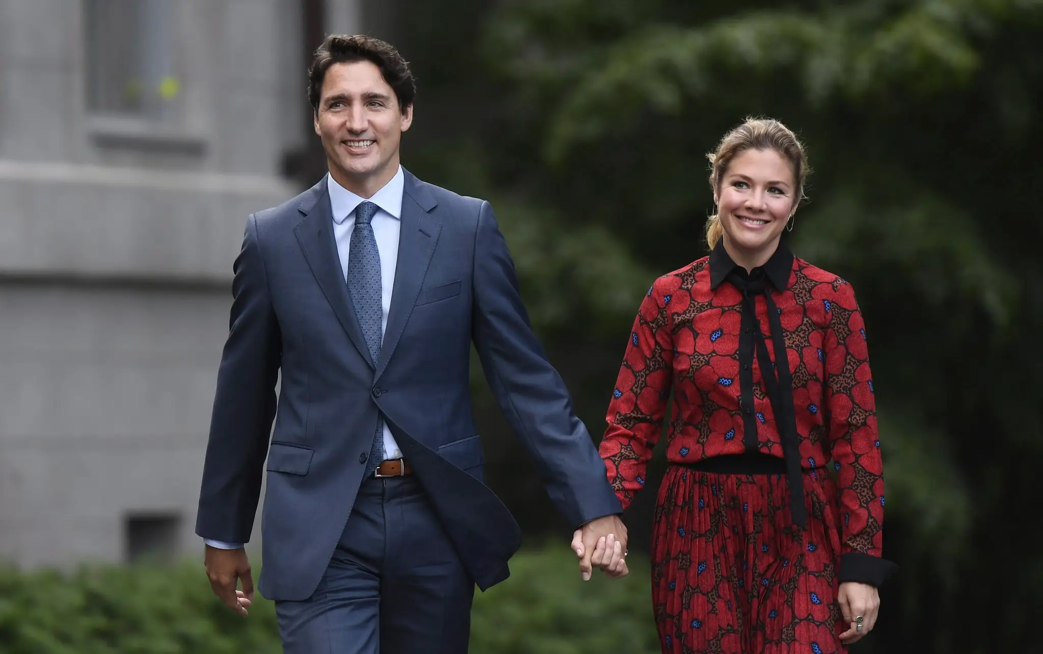 Kanadský premiér Justin Trudeau a jeho manželka Sophie Grégoirová Trudeauová.