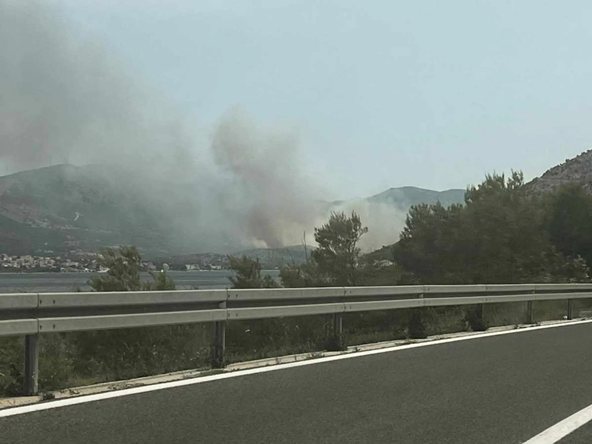 Požiar pri Šibeniku