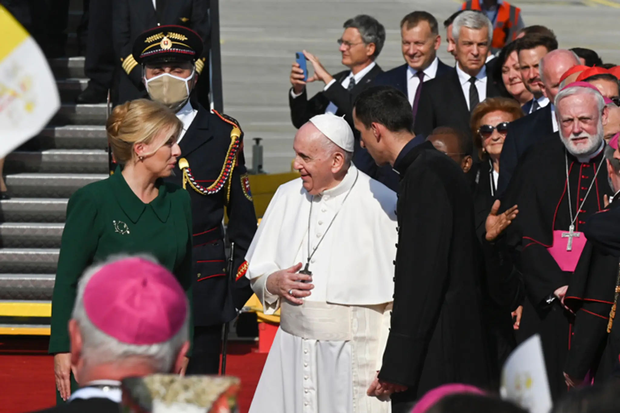 Prezidentka Zuzana Čaputová a pápež František.