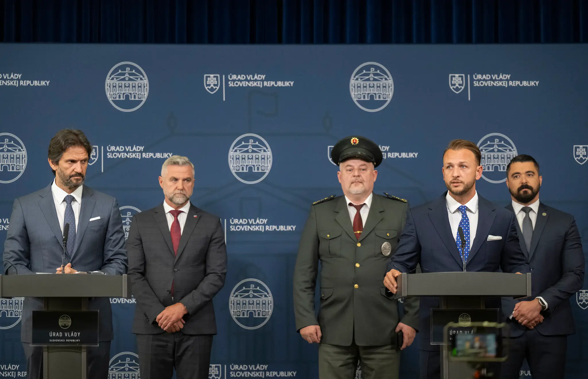 Robert Kaliňák, Tibor Gašpar, Ľubomír Solák, Matúš Šutaj Eštok a Pavol Gašpar