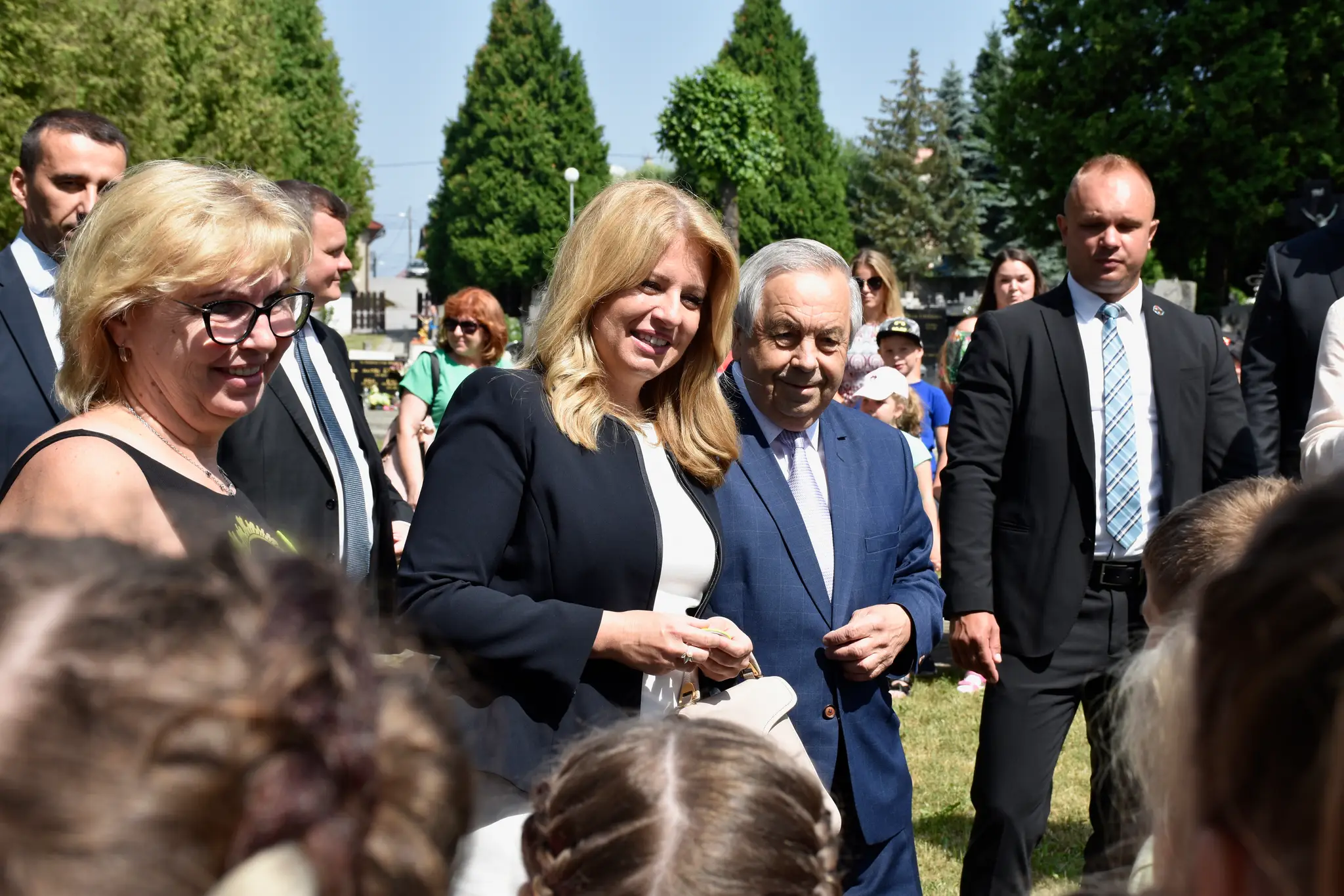 Ivan Šaško s prezidentkou Zuzanou Čaputovou v lete 2021.
