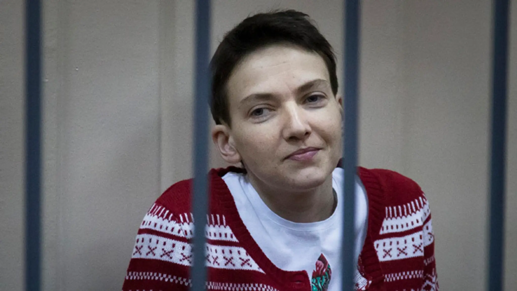 Ukrajinská pilotka a poslankyňa Nadija Savčenková.