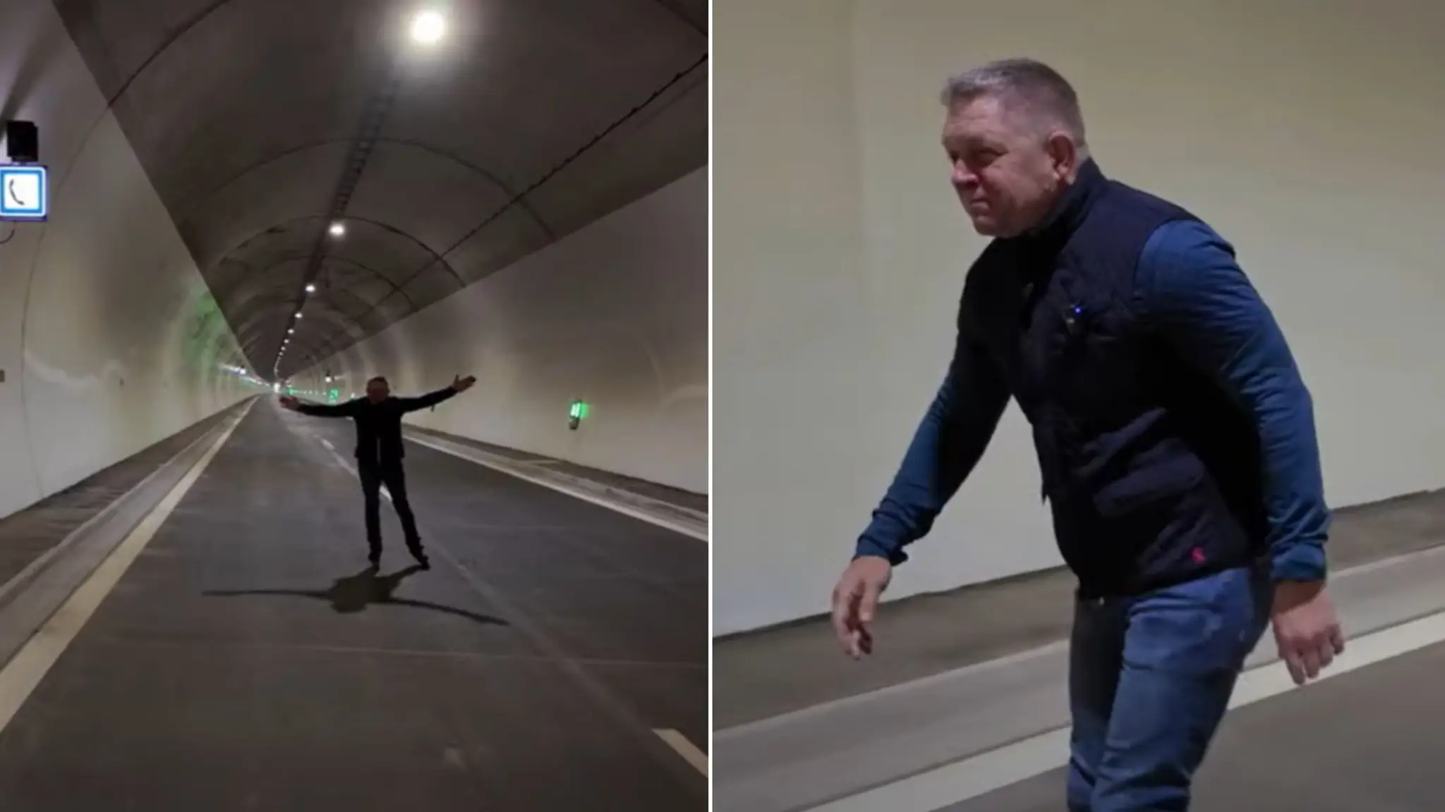 Robert Fico sa korčuľuje v tuneli.