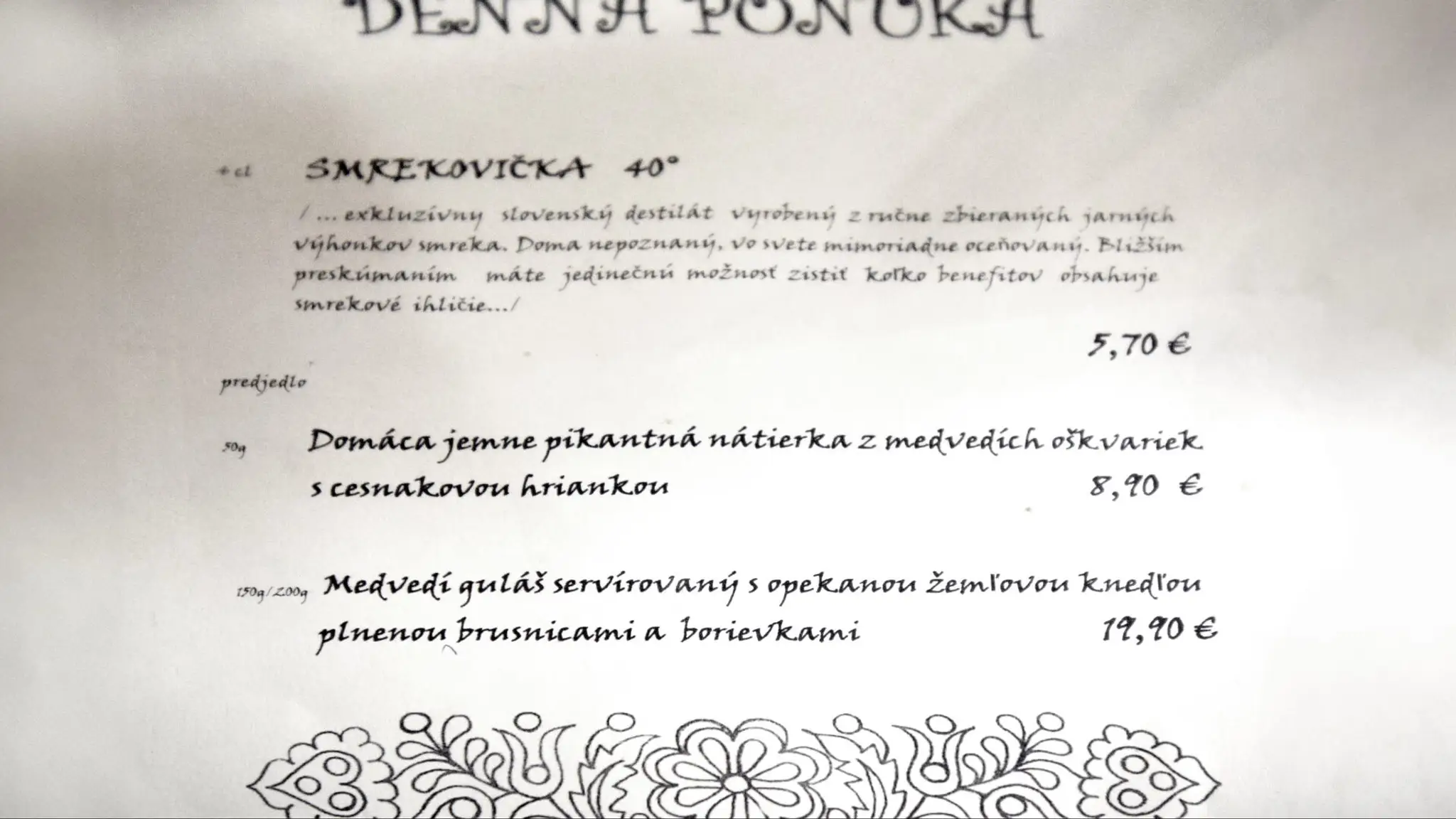 Koliba servírovala medvedie mäso