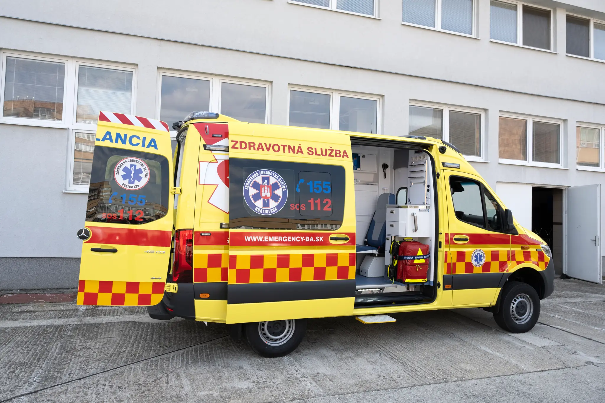 Sanitka, záchranka. Ilustračná snímka
