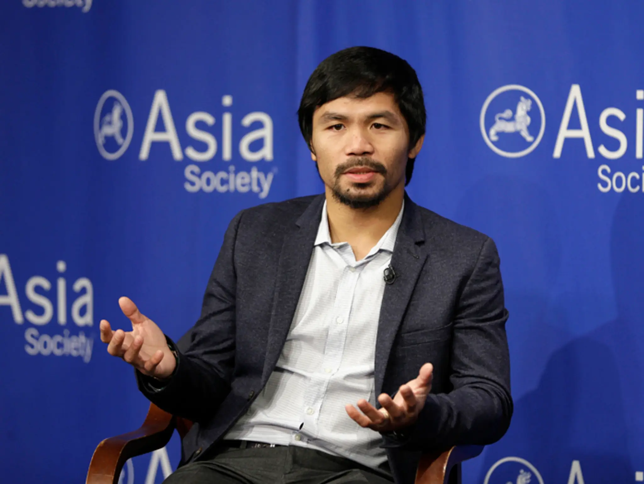 Na archívnej snímke z 12. októbra 2015 filipínsky boxer Manny Pacquiao.
