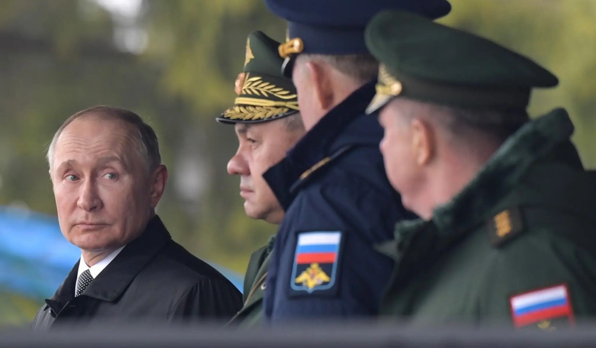 Ruský prezident Vladimir Putin a minister obrany Sergej Šojgu.
