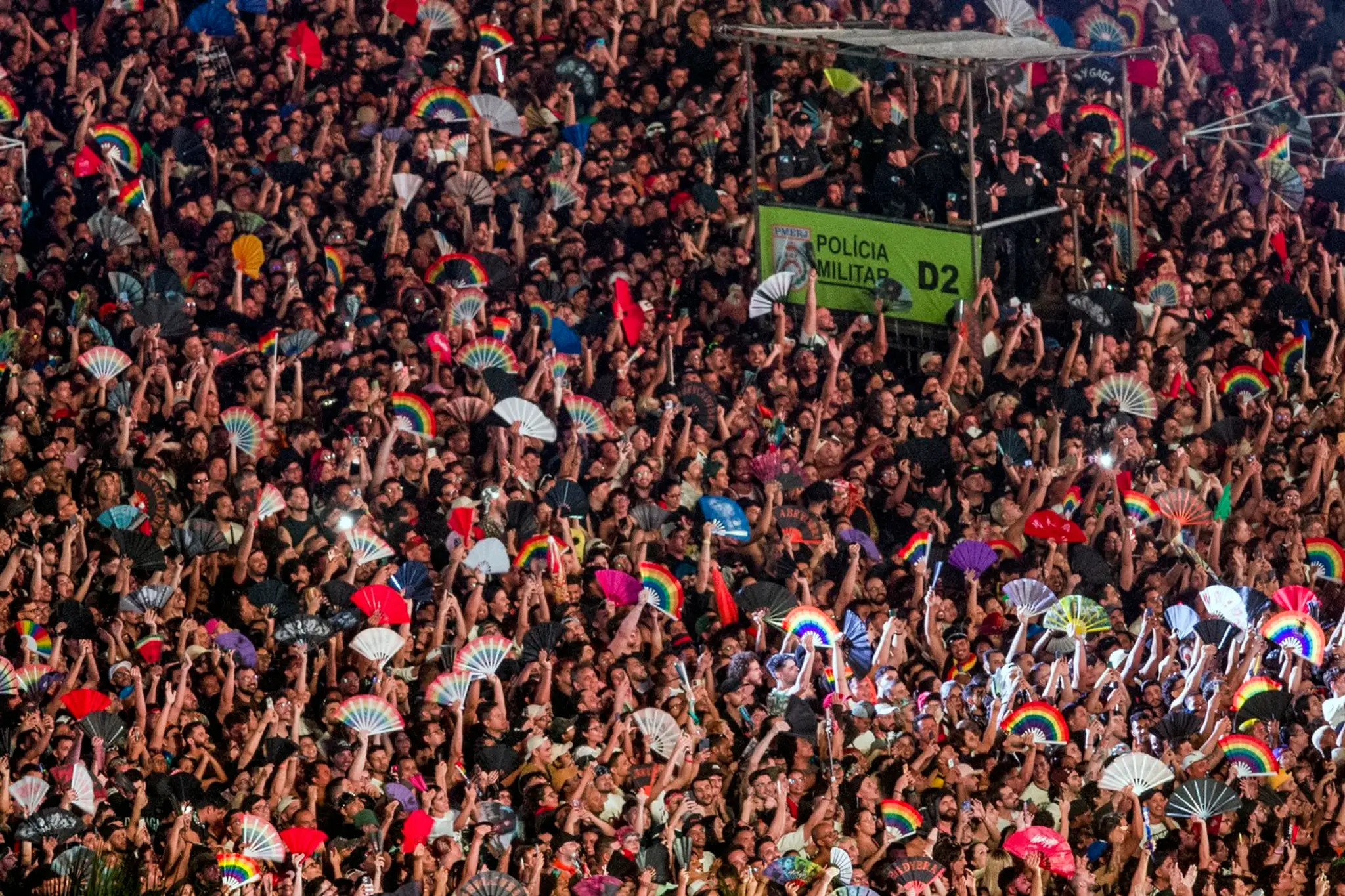Koncert Lady Gaga v Brazílii.