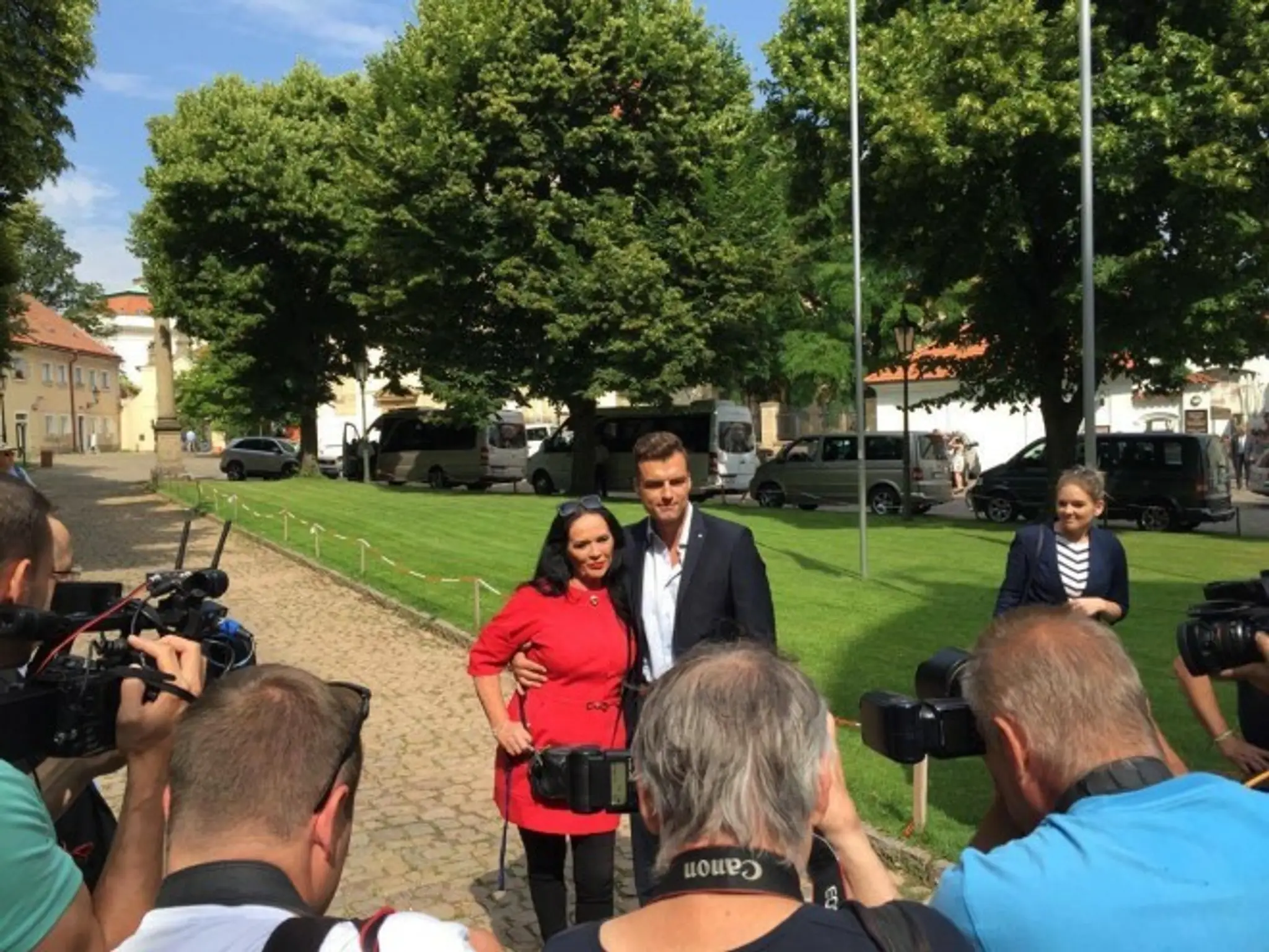 Hana Gregorová s priateľom Ondřejom.