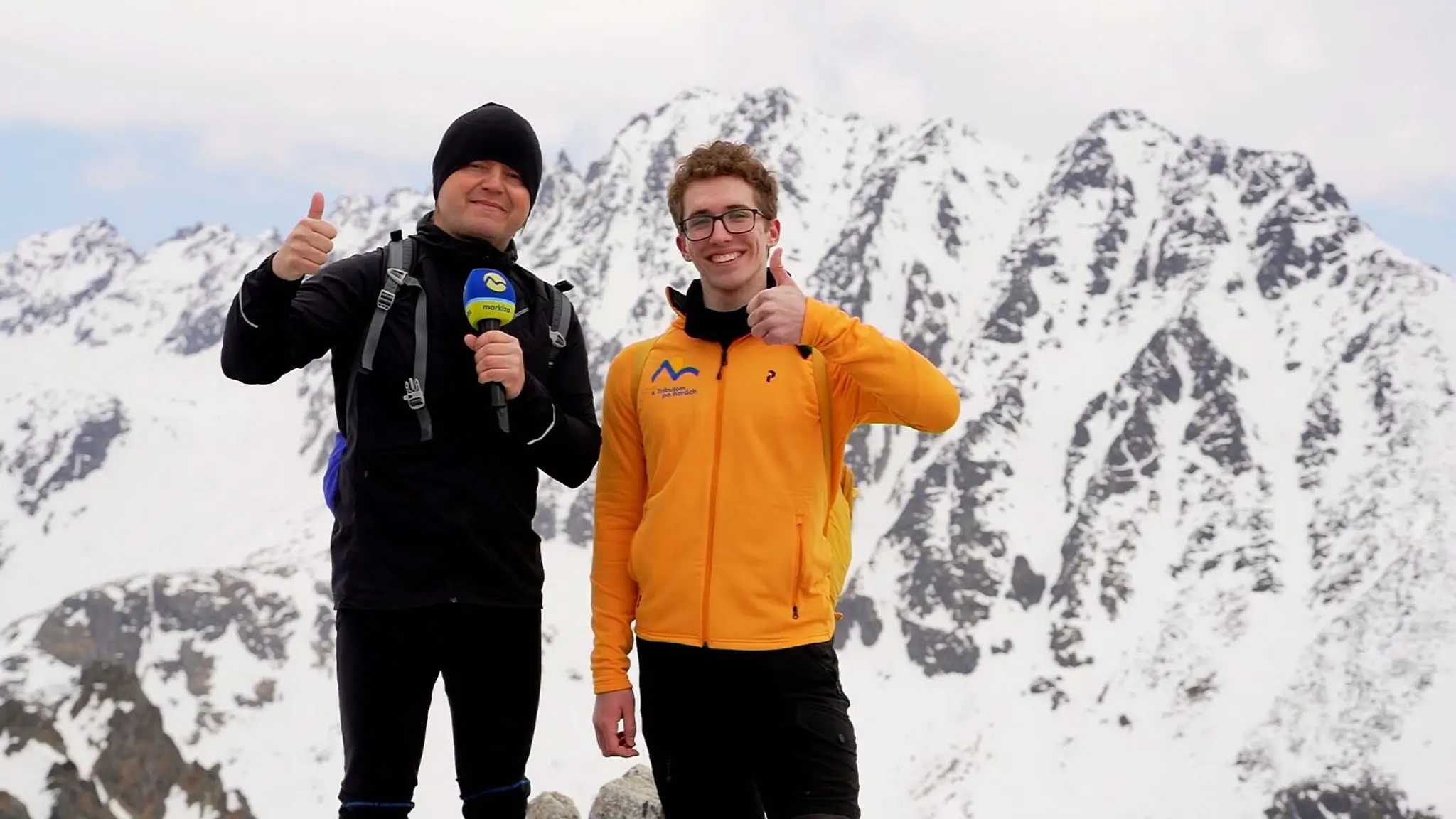 Ján Tribula a Peter Andel na horách