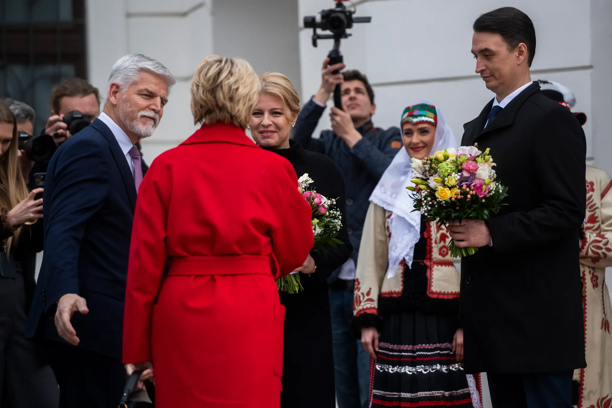 Nový český prezident Petr Pavel na návšteve Slovenska.