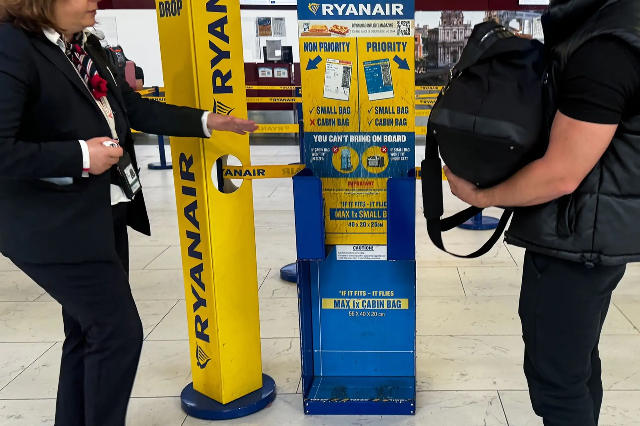 Ryanair kontrola rozmerov batožiny