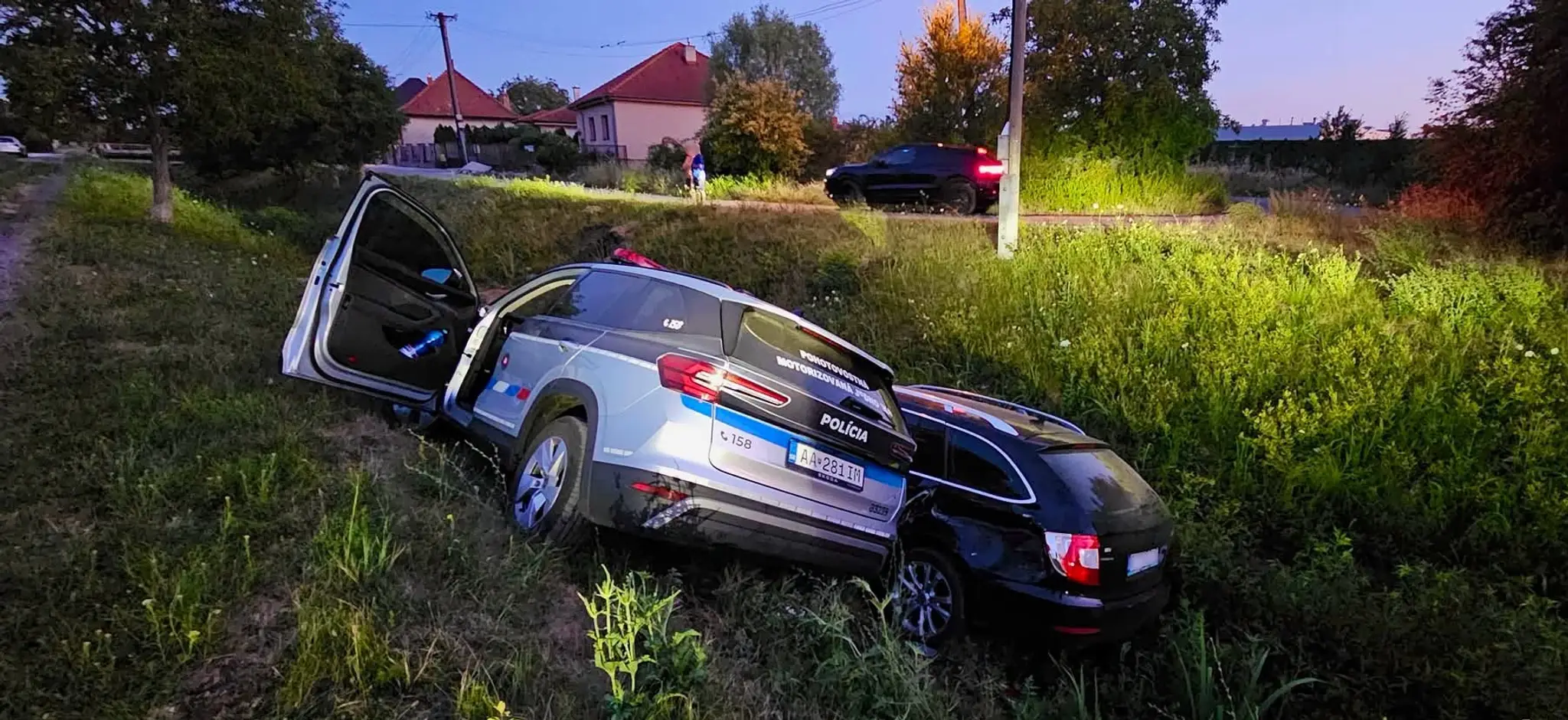 Útek skončil nehodou