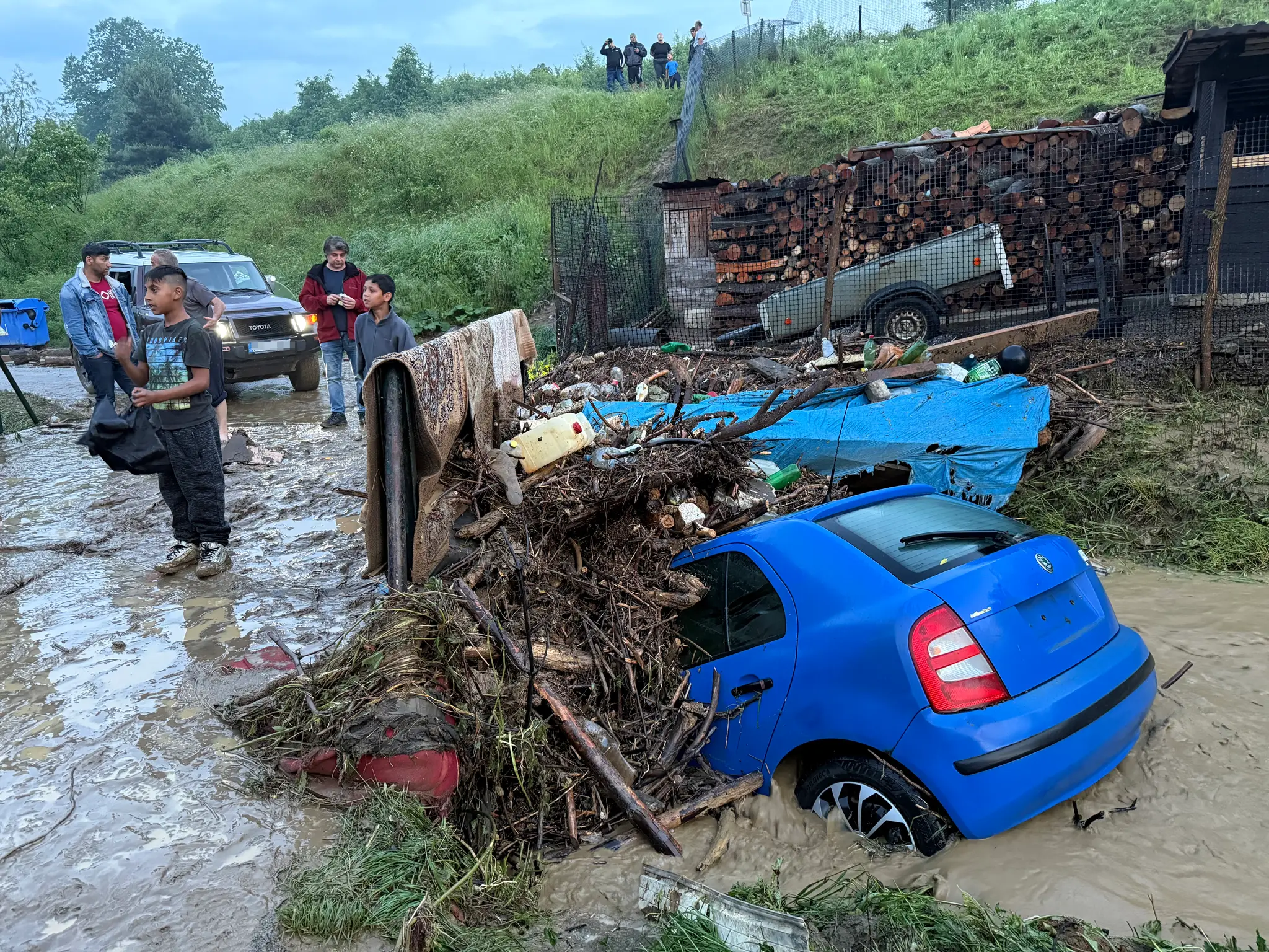 Povodne v Rokycanoch.