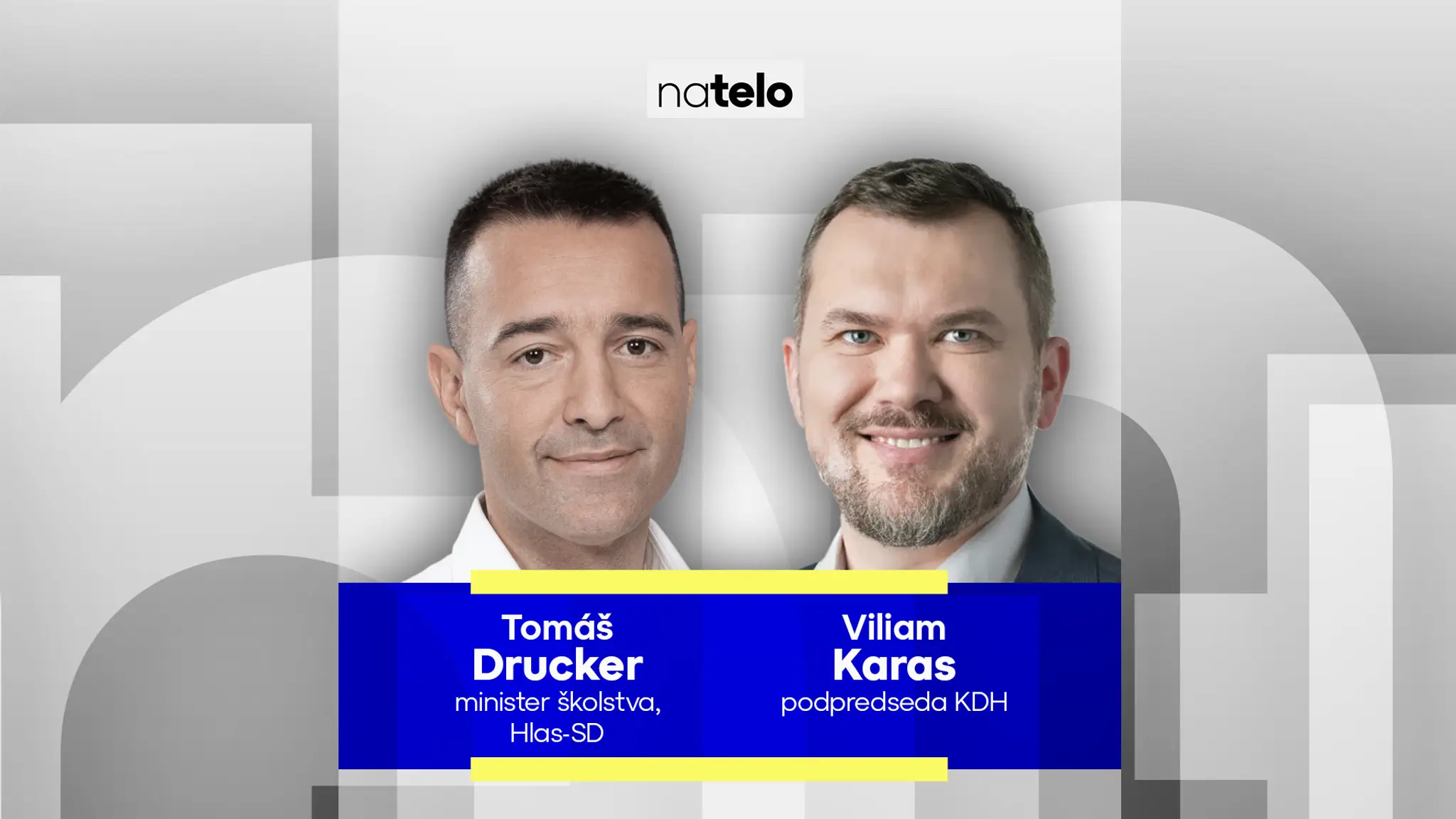 Na telo s Tomášom Druckerom a Viliamom Karasom.