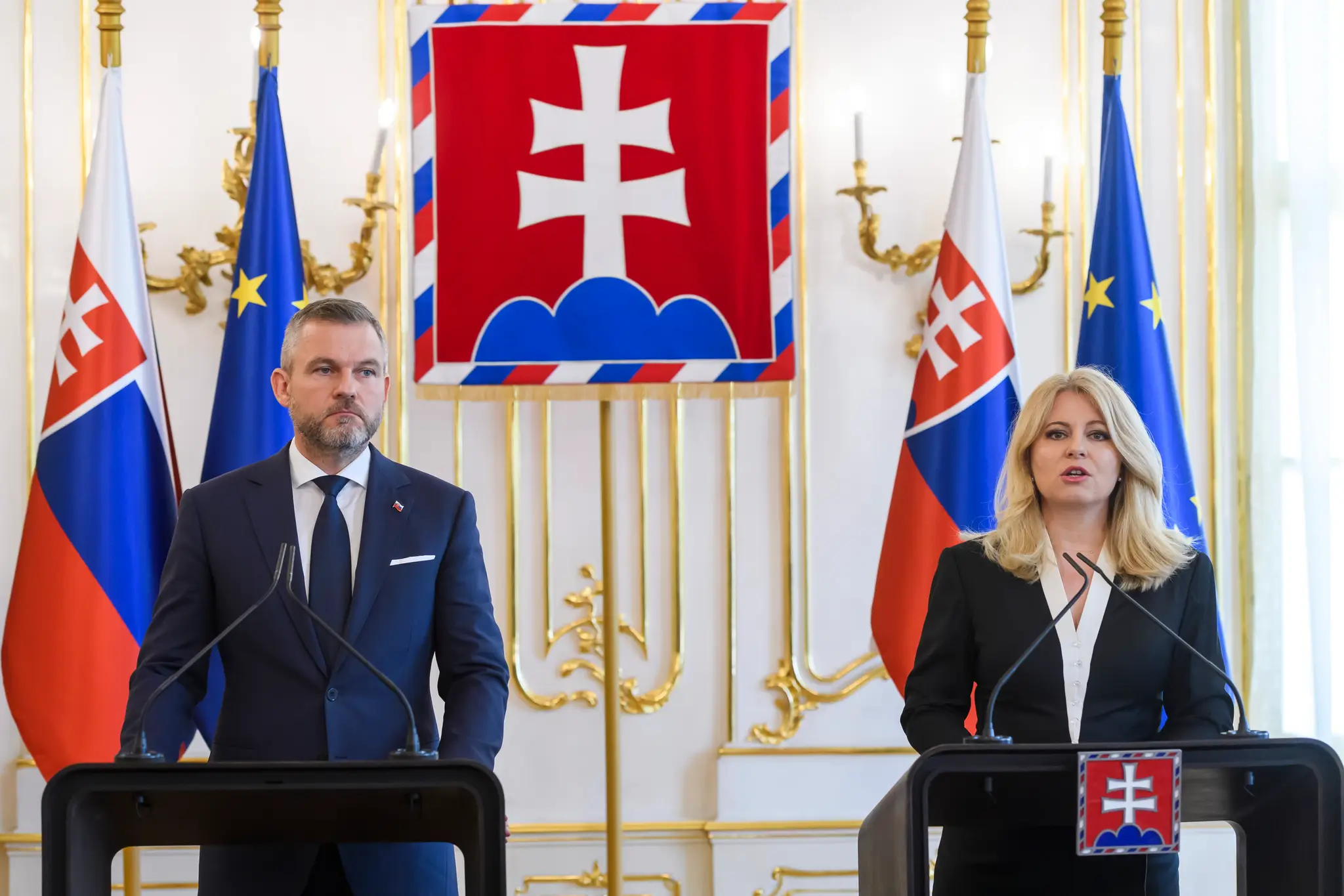 Zuzana Čaputová a Peter Pellegrini.