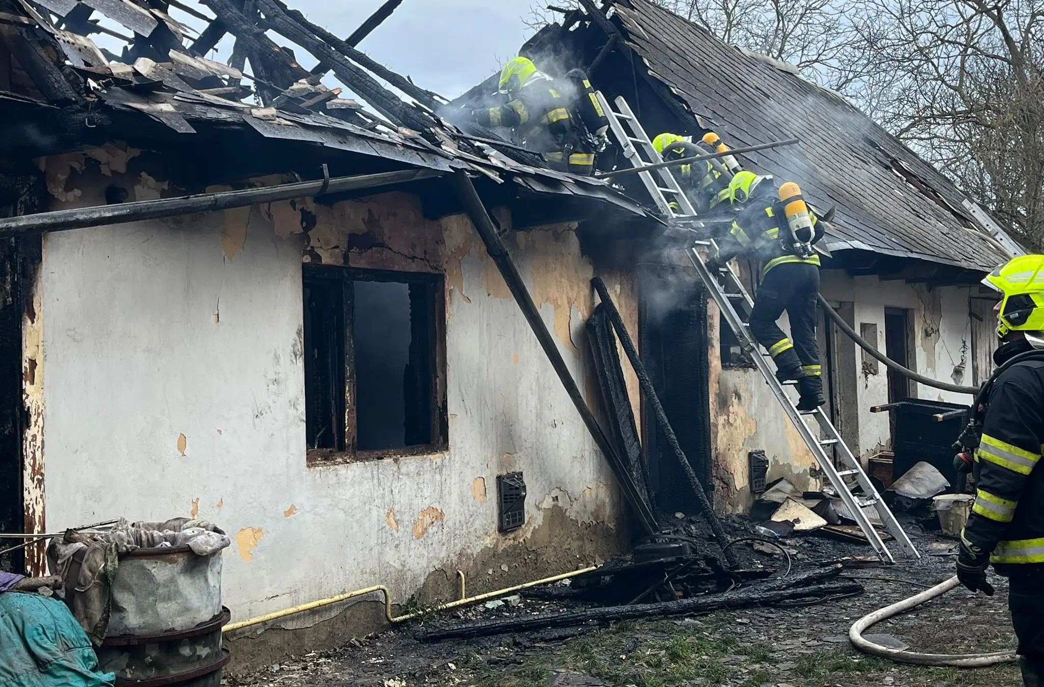 Požiar rodinného domu na východe Slovenska