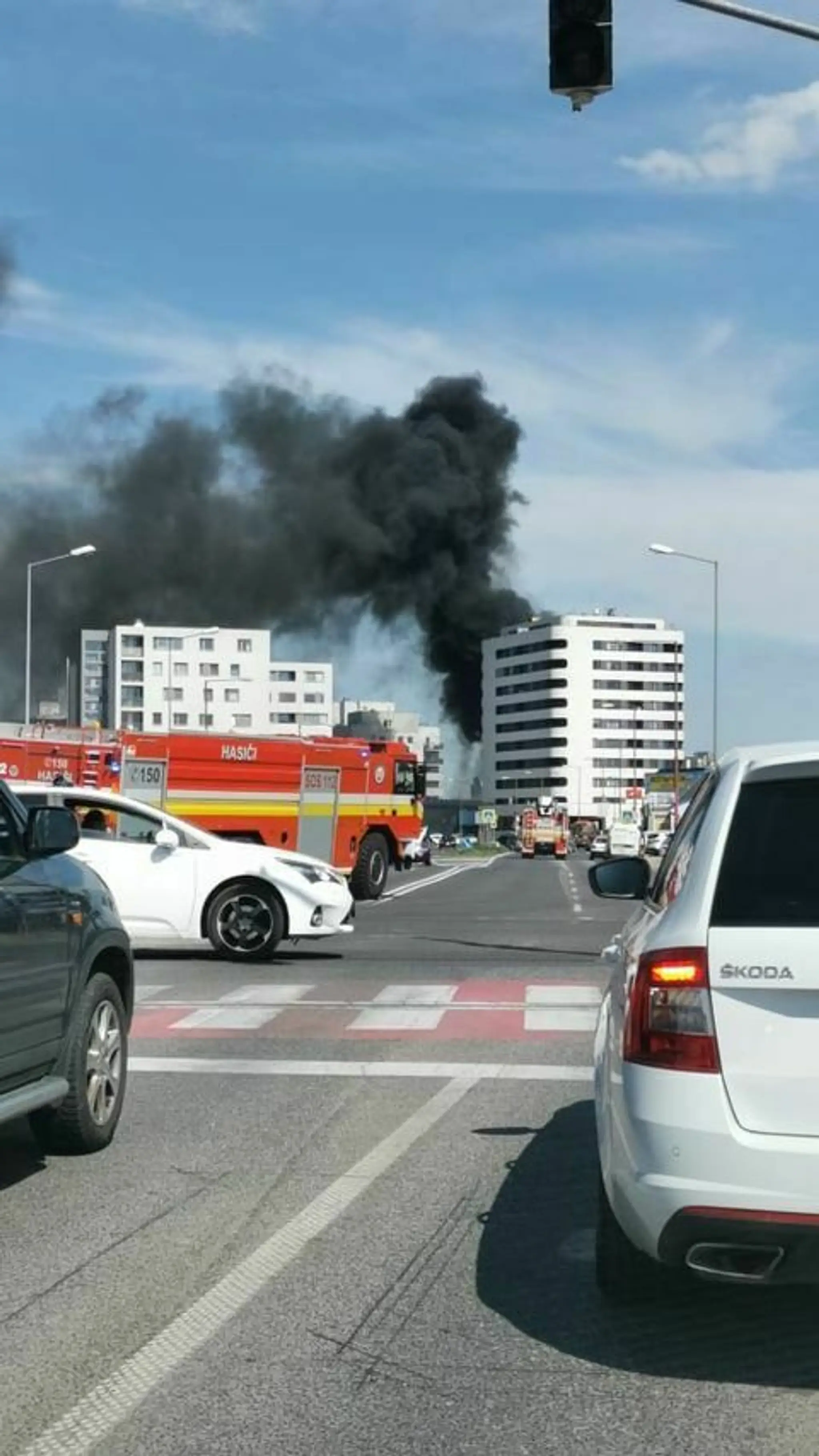 Požiar v Podunajských Biskupiciach.