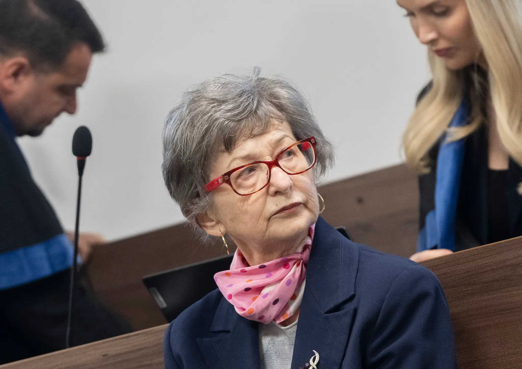Na snímke exposlankyňa Smeru Ľubica Rošková počas súdneho pojednávania v Pezinku.