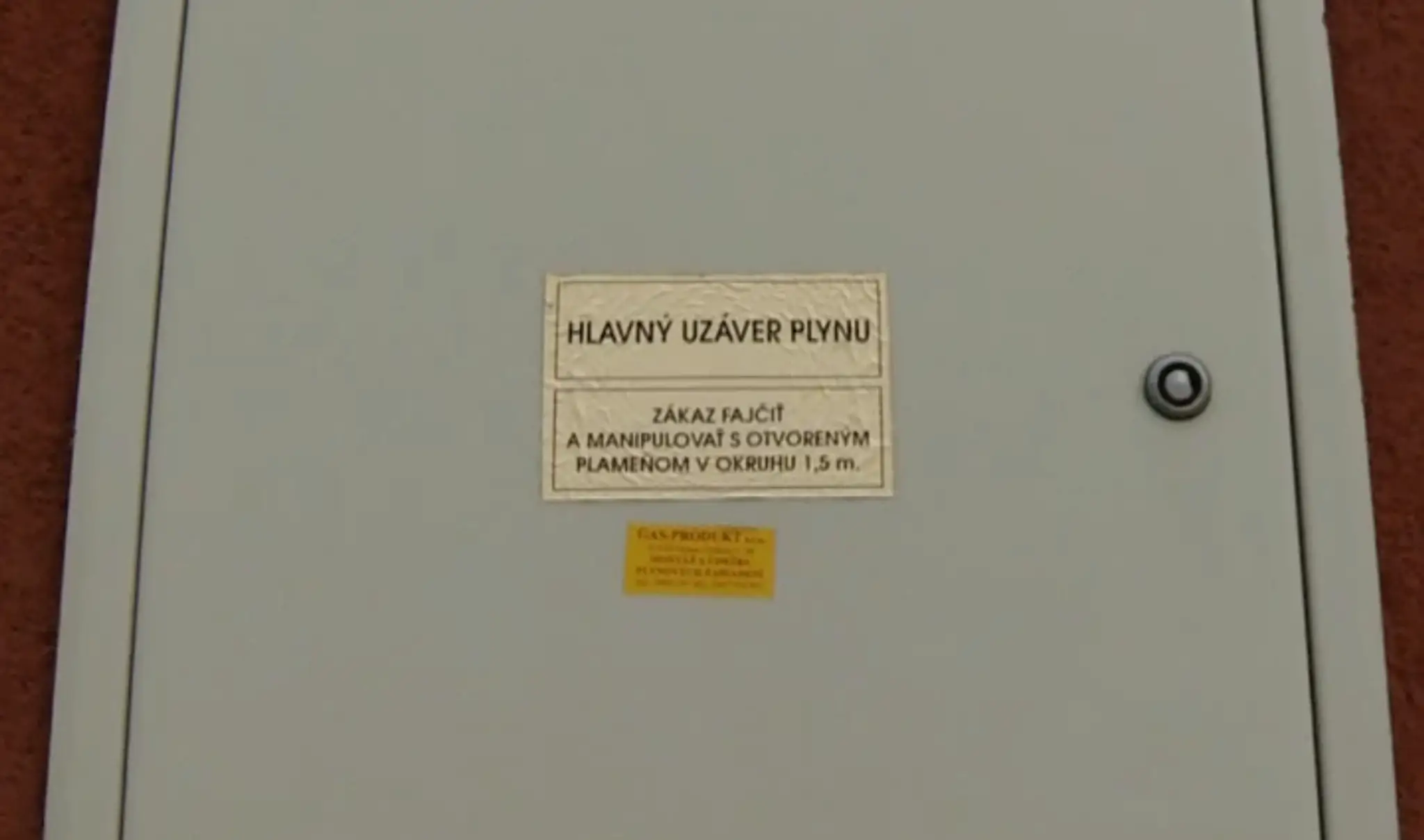 Hlavný uzáver plynu