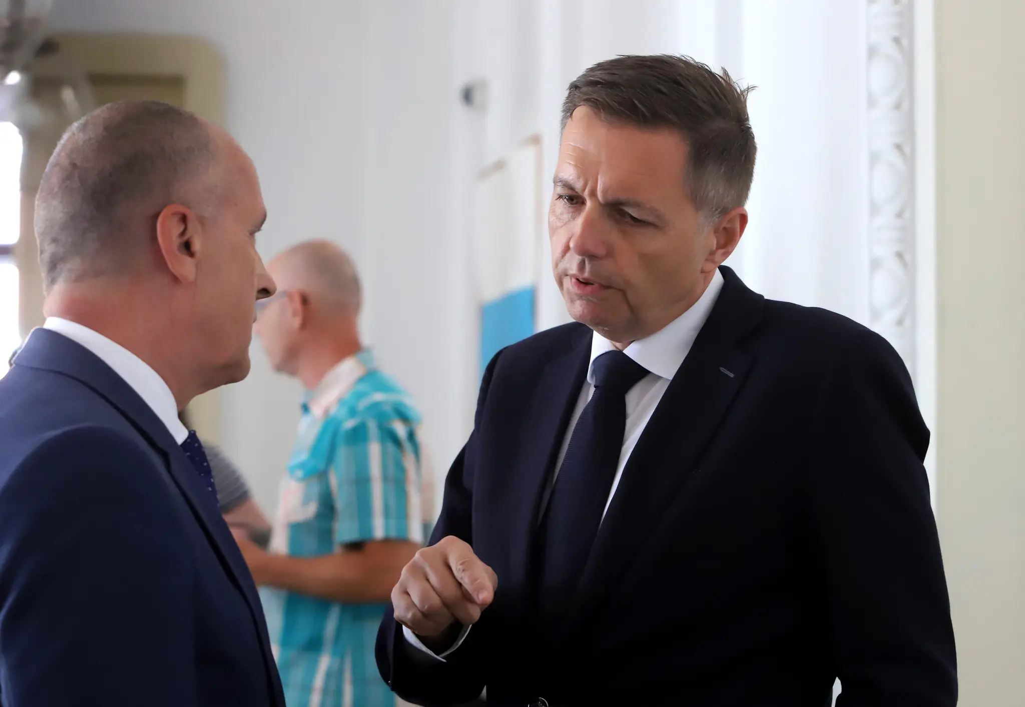 Guvernér Národnej banky Slovenska Peter Kažimír počas súdneho pojednávania.