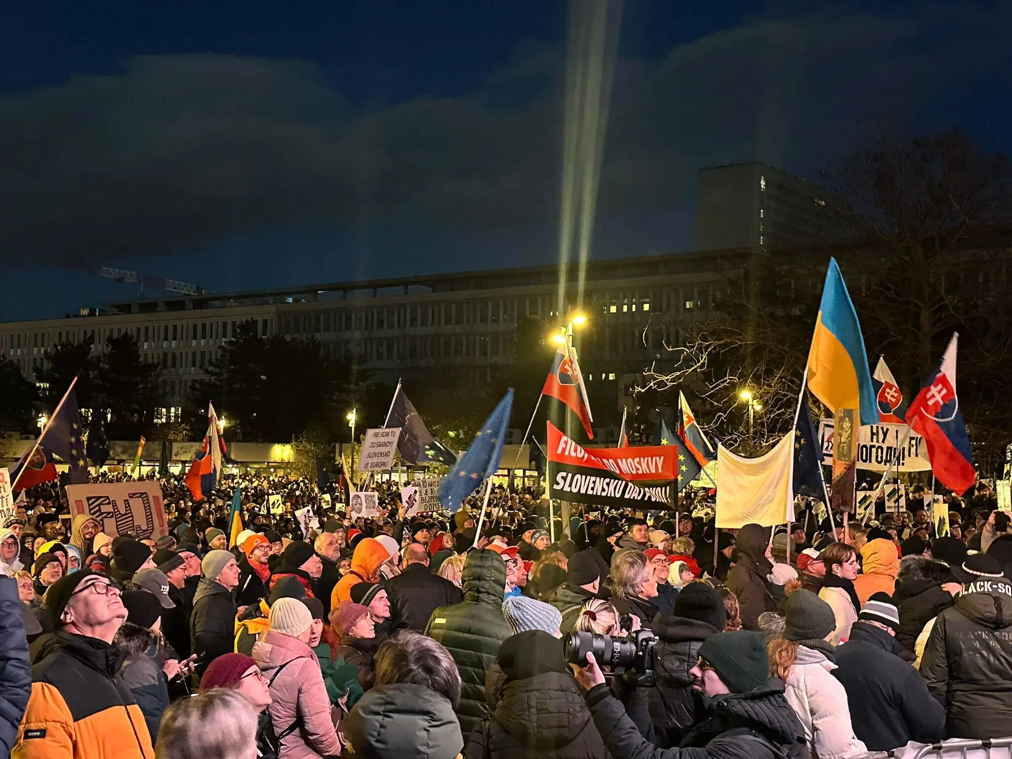 Protestné zhromaždenie v Bratislave