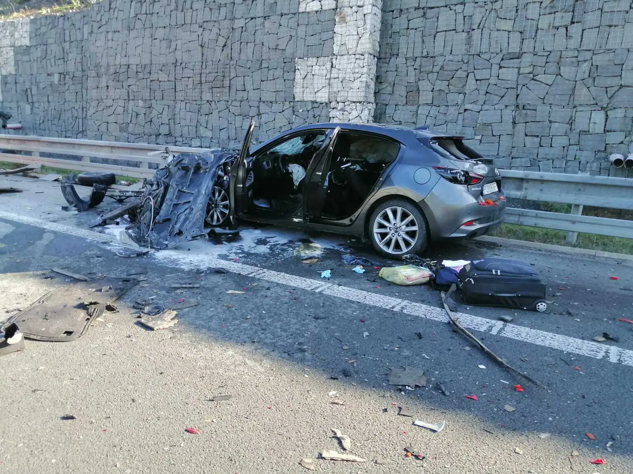 Havarované auto.
