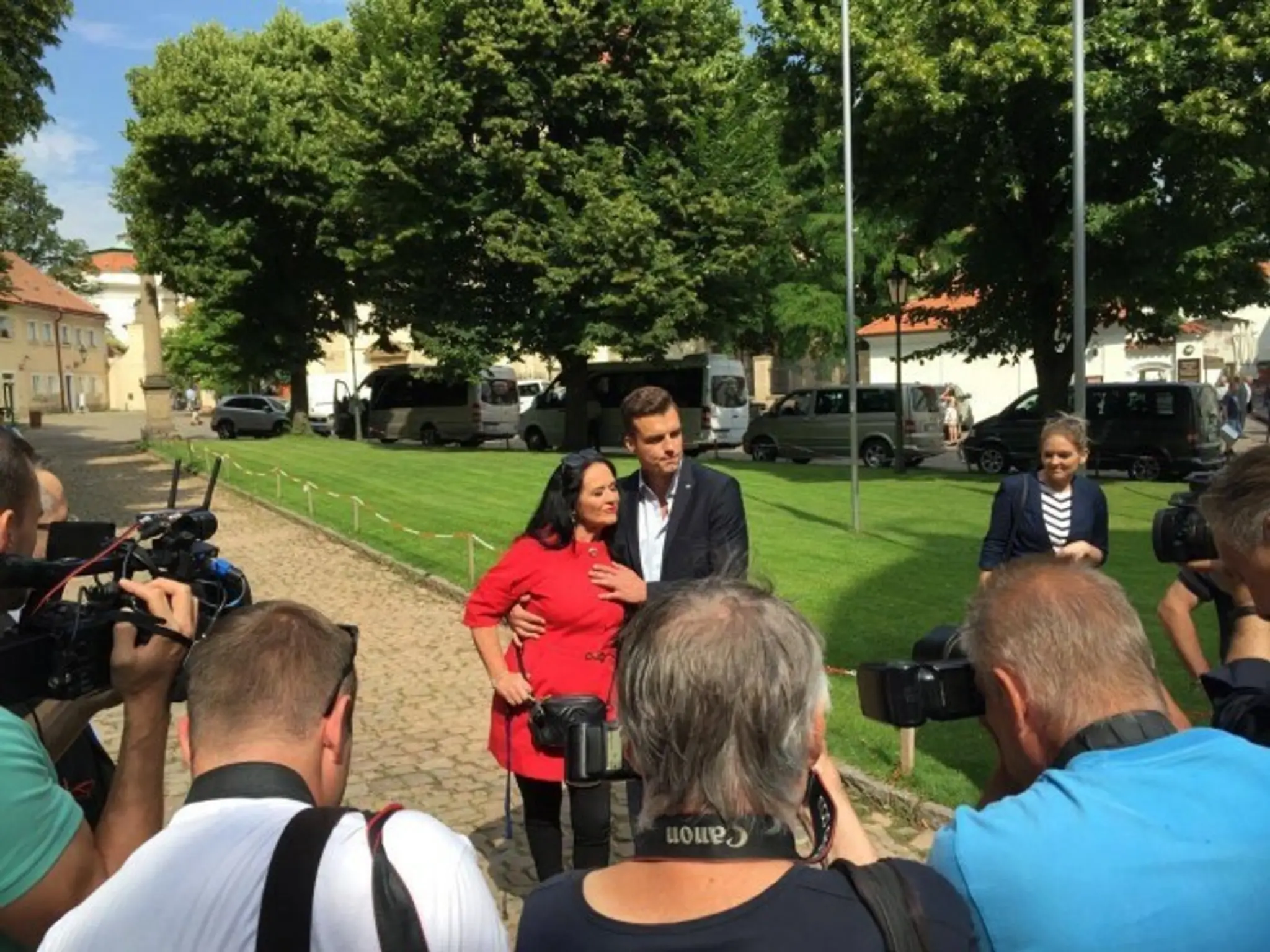 Hana Gregorová s priateľom Ondřejom.