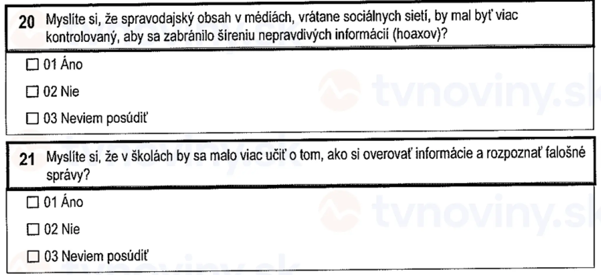 Otázky, ktoré sa pýta Štatistický úrad SR