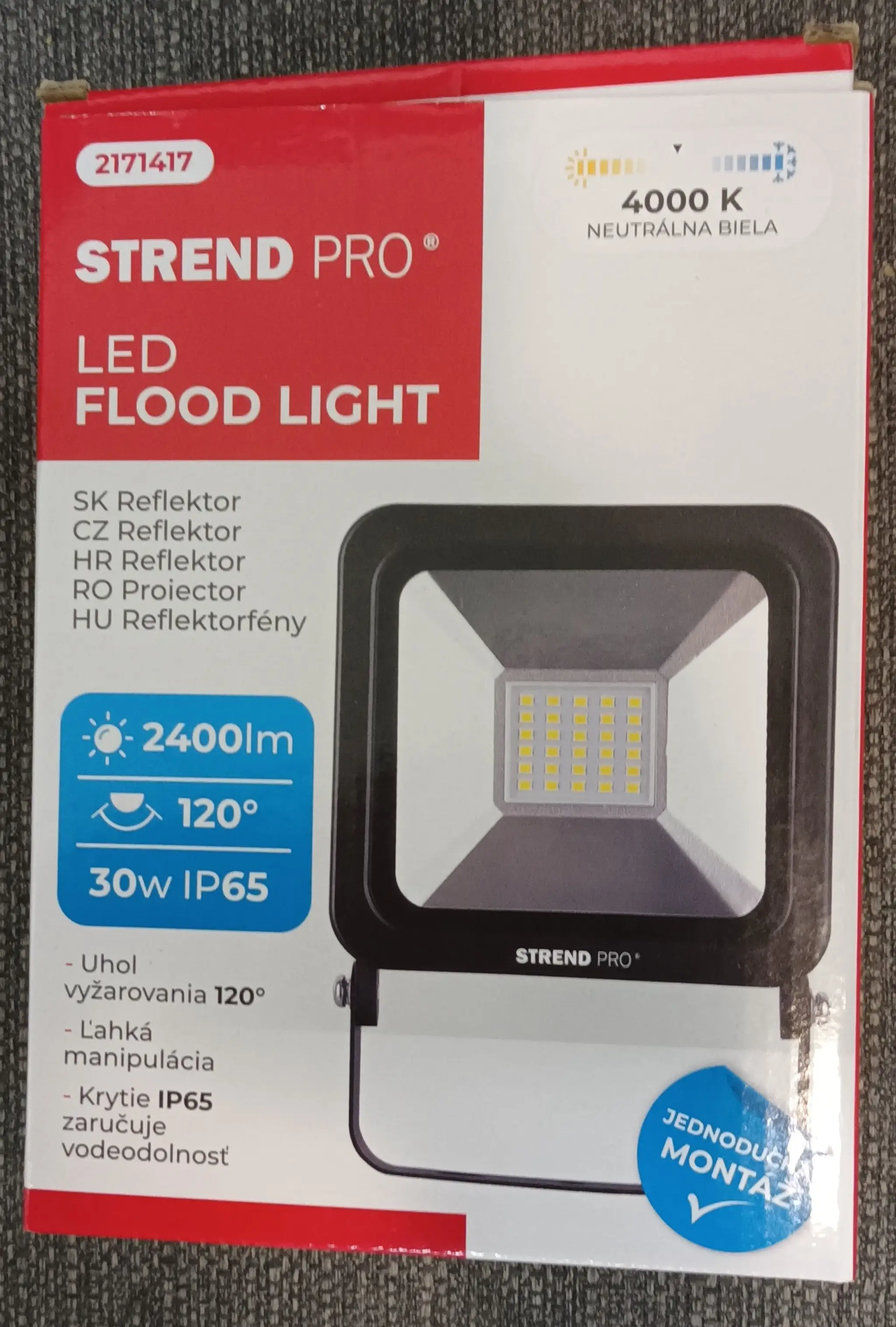 Nebezpečný LED reflektor.
